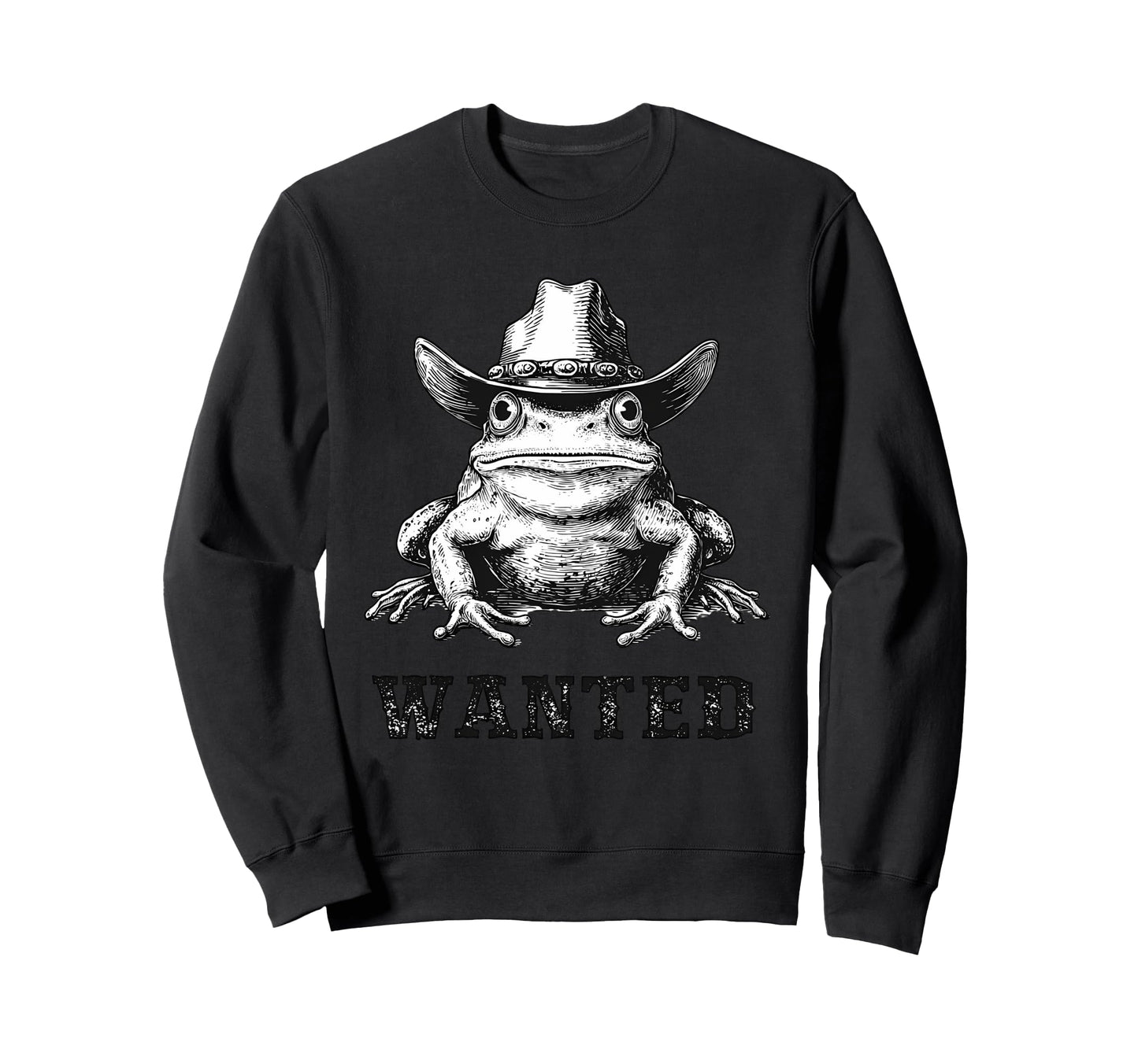 Frog Cowboy Rodeo Cowgirl Toad Sweatshirt - Casual Everyday Wear Men Women - T-Shirt, Sweatshirt, Hoodie