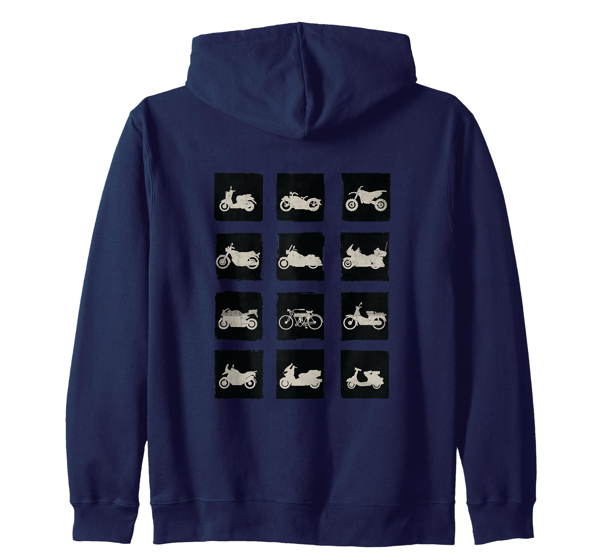 Motorcycle Silhouette Grunge Sweatshirt - Novelty Apparel Unisex - T-Shirt, Sweatshirt, Hoodie