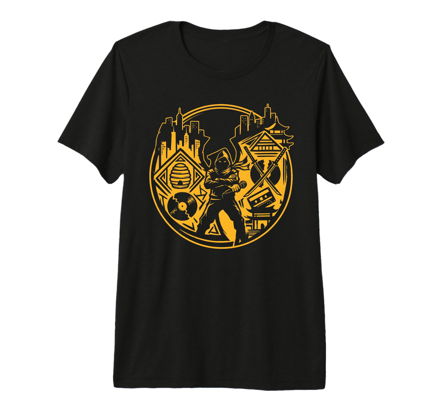 Hip Hop Ninja Warrior Streetwear Urban T-Shirt - Graphic Print Unisex - T-Shirt, Sweatshirt, Hoodie