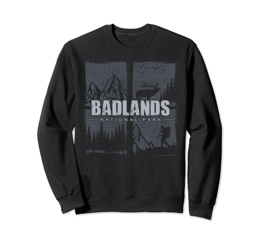 Badlands National Park Us Badlands Sweatshirt - Graphic Print for Adults - T-Shirt, Sweatshirt, Hoodie