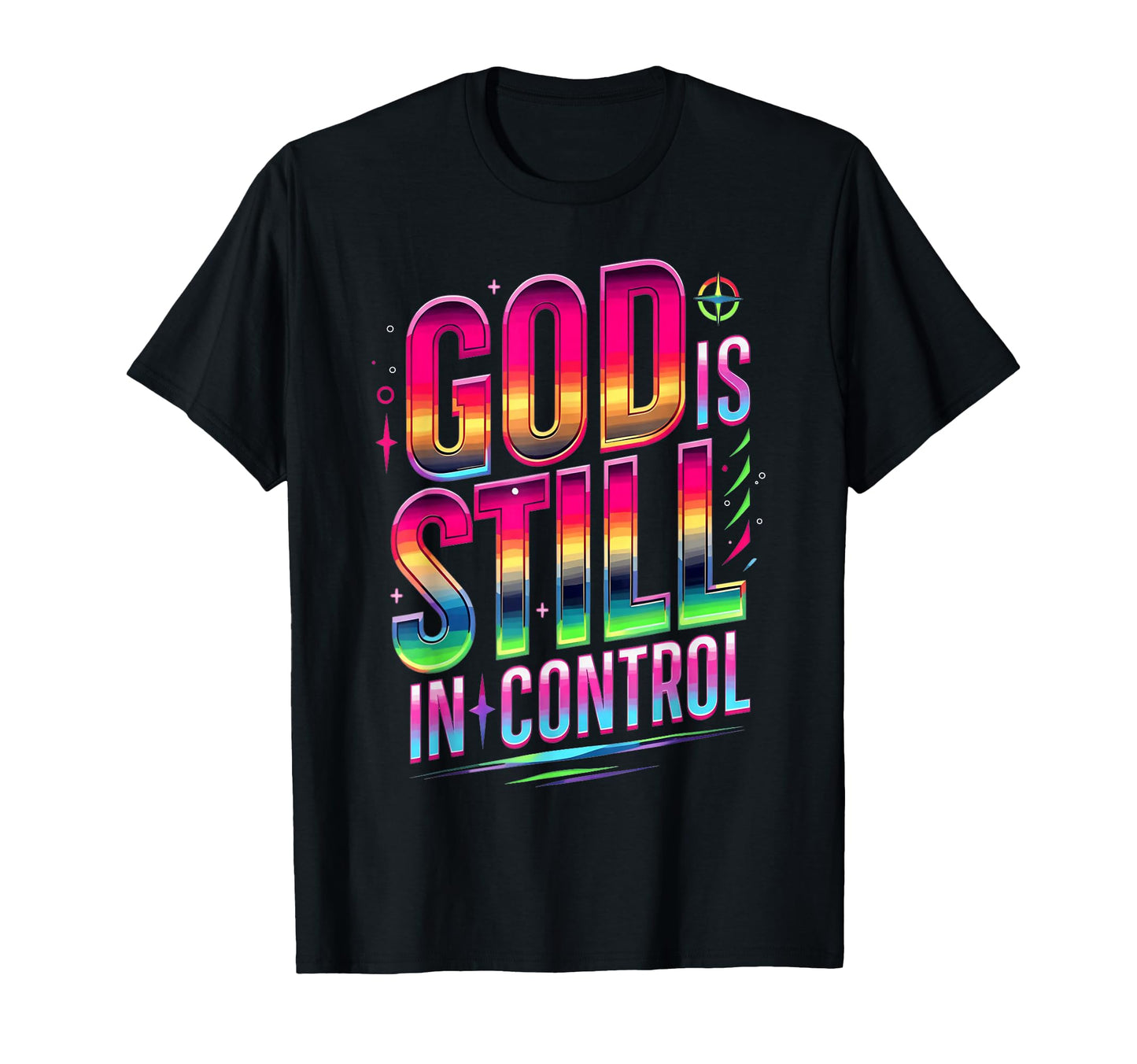 God Is Still Control Vaporwave T-Shirt - Unique Graphic Men Women - T-Shirt, Sweatshirt, Hoodie