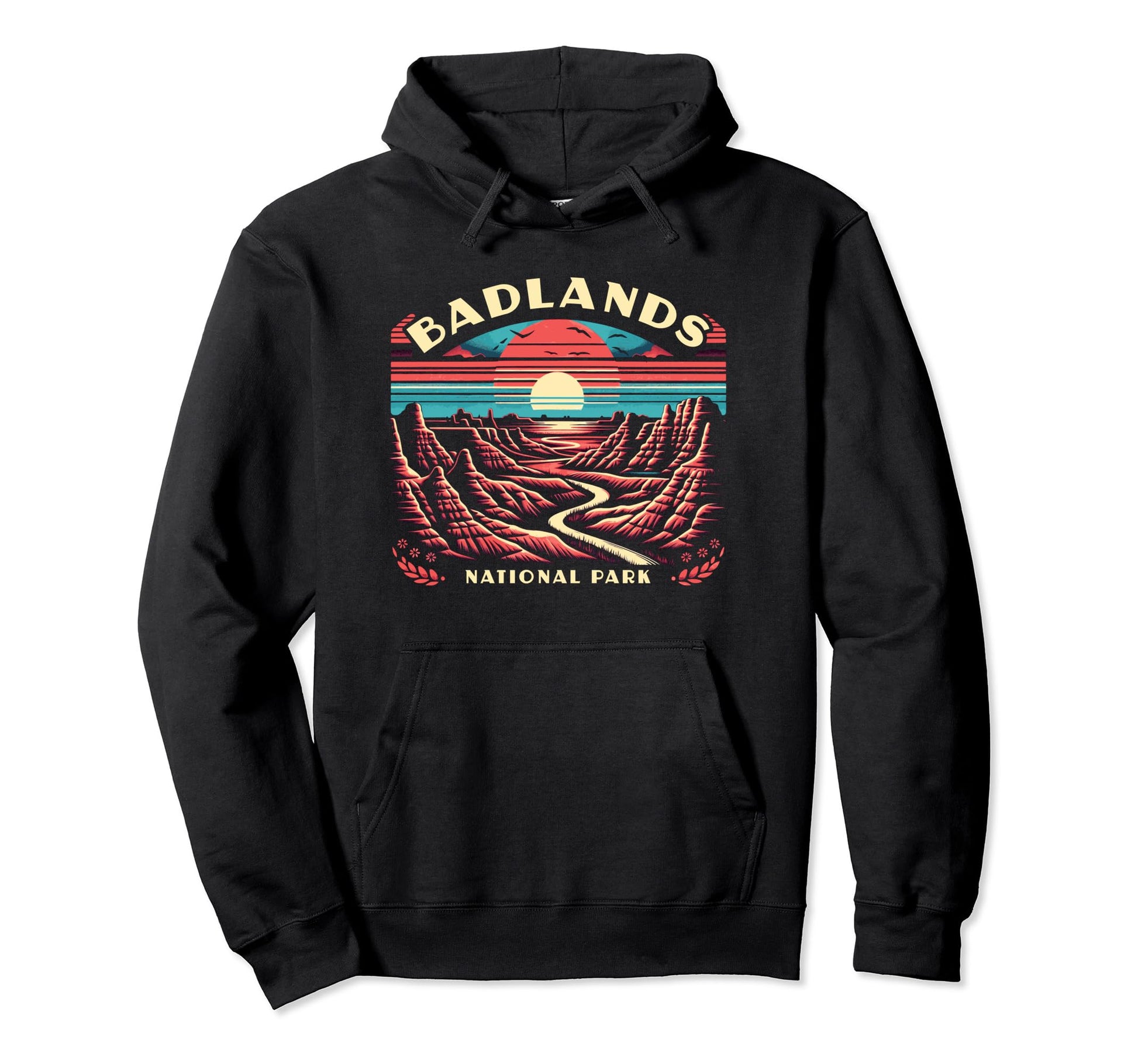 Badlands National Park South Dakota Hoodie - Minimalist Print for Adults - T-Shirt, Sweatshirt, Hoodie
