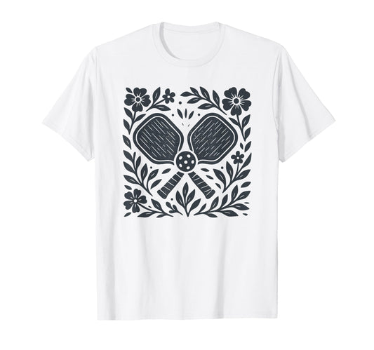 Boho Folk Art Pickleball Pickleballer T-Shirt - Novelty Apparel Unisex - T-Shirt, Sweatshirt, Hoodie