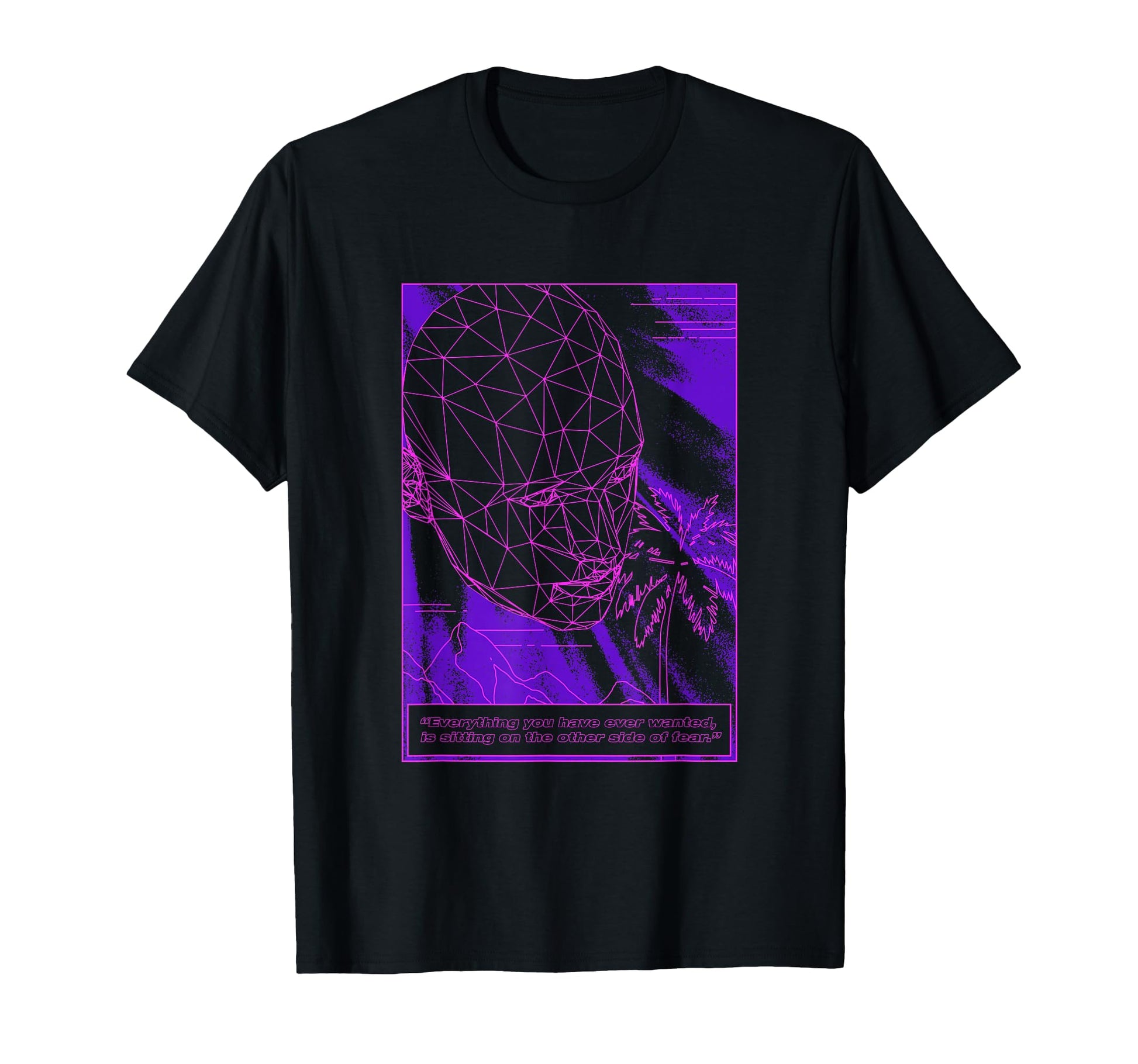 Vaporwave Aesthetic Polygonal Human Mental T-Shirt - Graphic Print Unisex - T-Shirt, Sweatshirt, Hoodie