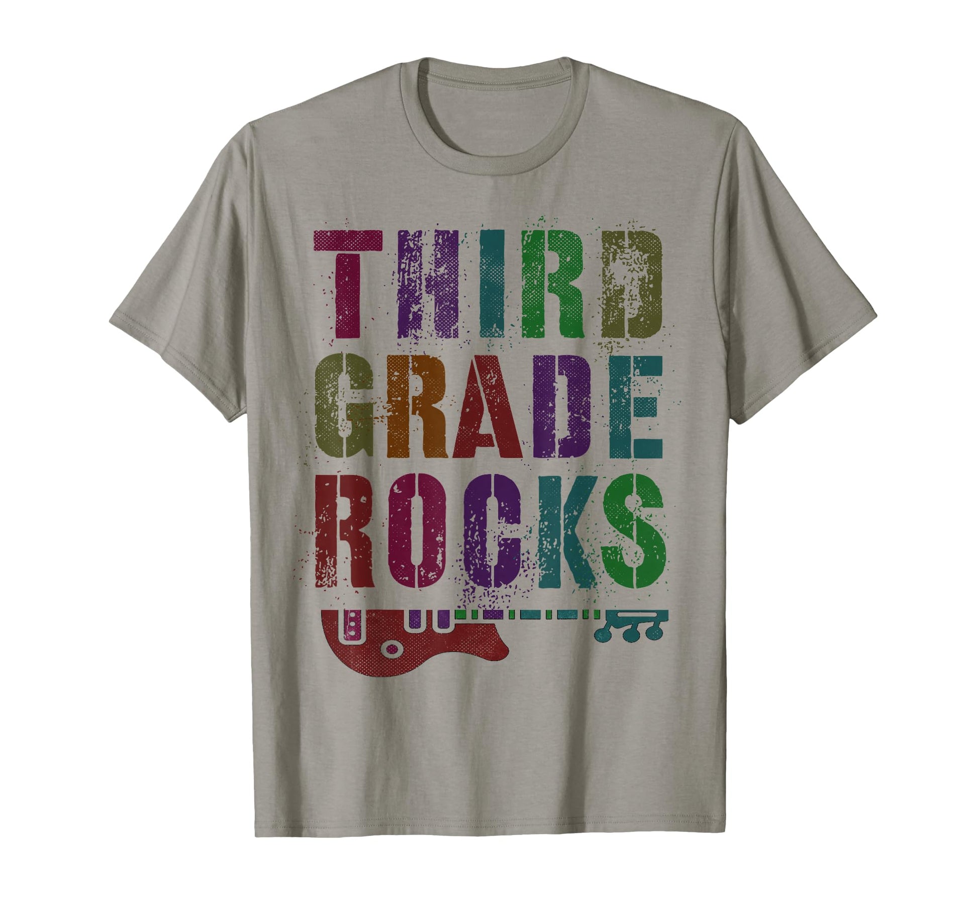 Third Grade Rocks Teacher Rockstar Vibes T-Shirt - Streetwear Style Unisex - T-Shirt, Sweatshirt, Hoodie