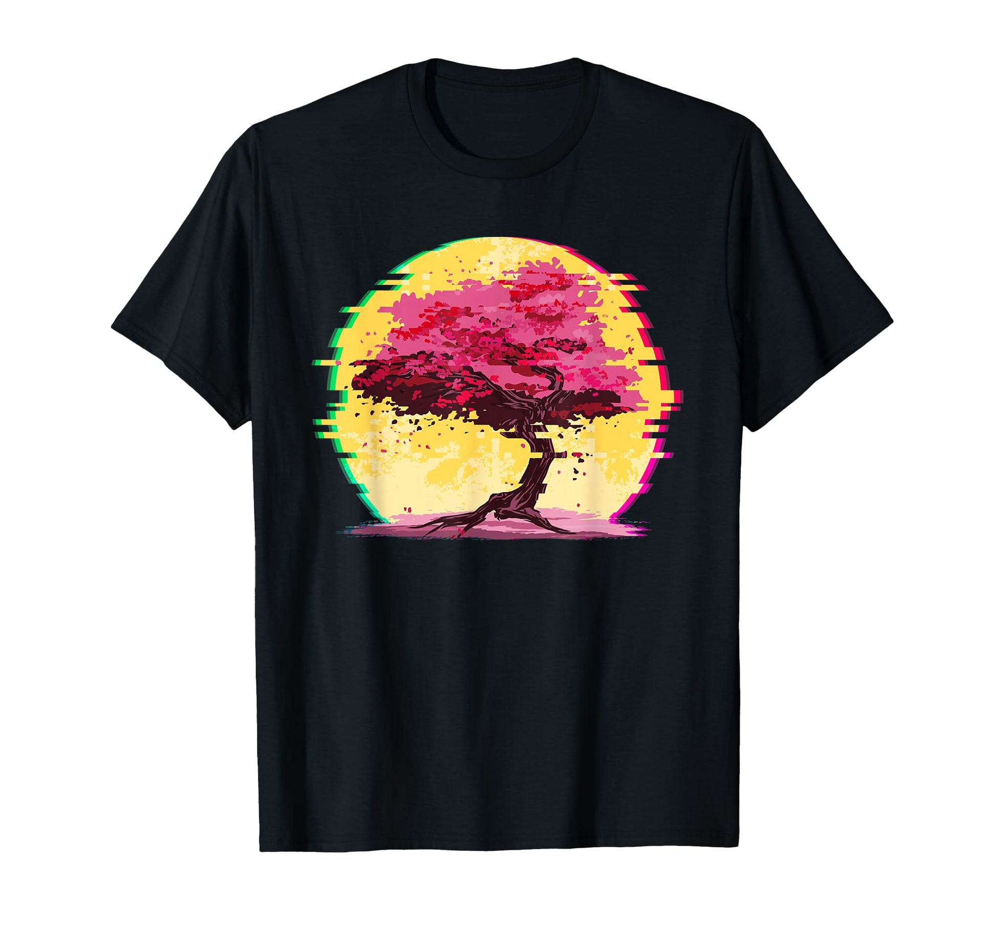 Japanese Sakura Cherry Blossom Vaporwave T-Shirt - Novelty Apparel Unisex - T-Shirt, Sweatshirt, Hoodie