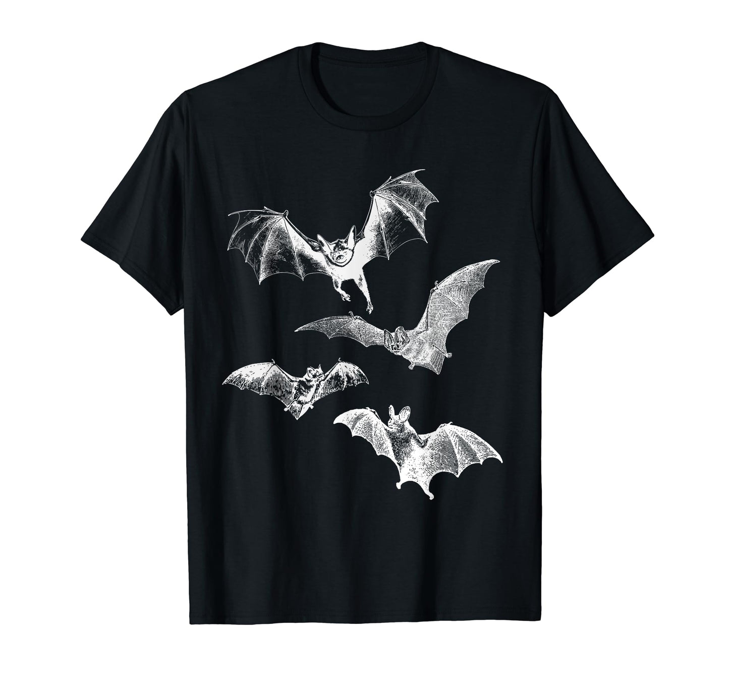 Grunge 90S Flying Bats Novelty T-Shirt - Trendy Graphic Unisex - T-Shirt, Sweatshirt, Hoodie