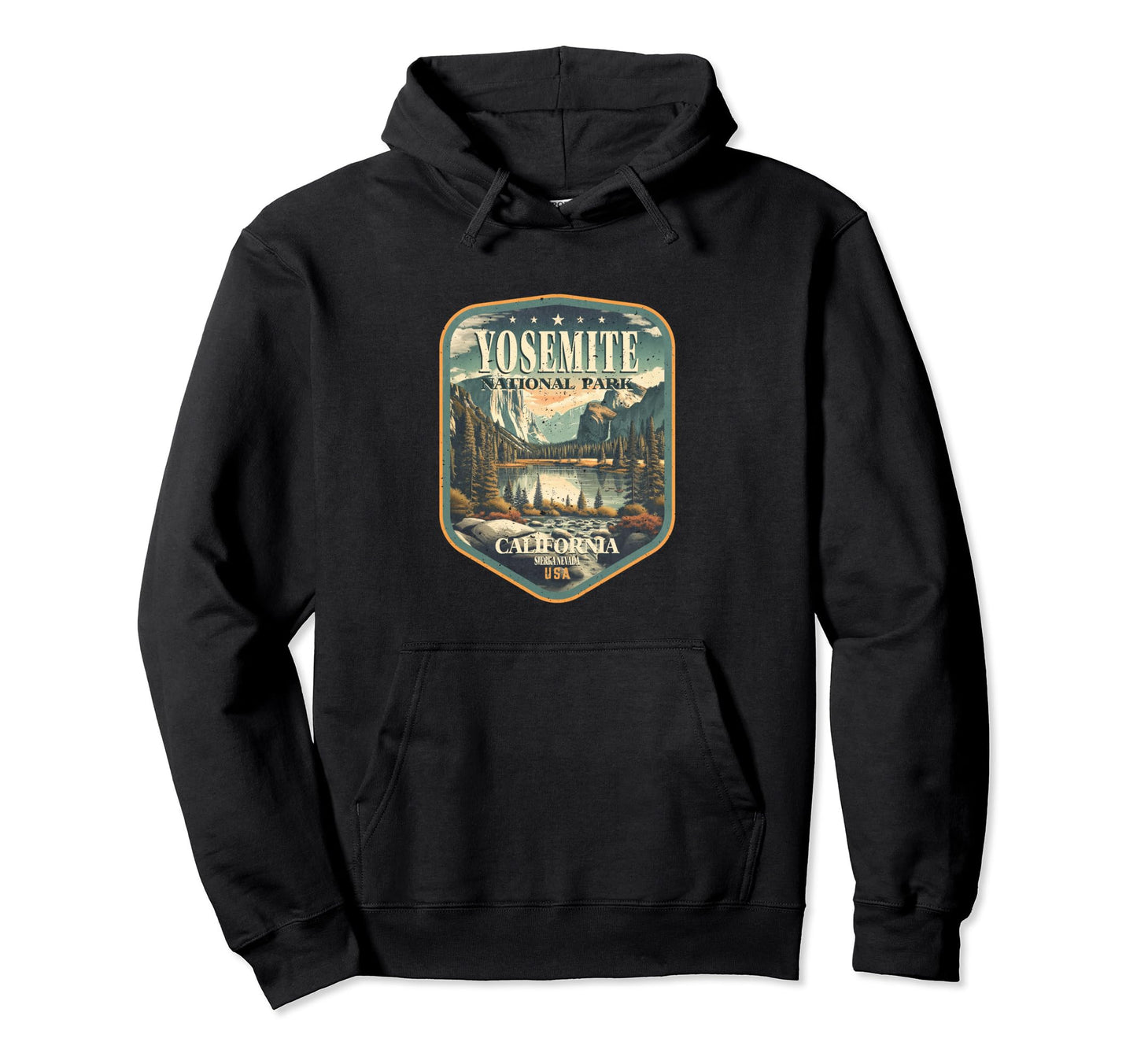 Yosemite National Park California Stars Hoodie - Graphic Print Unisex - T-Shirt, Sweatshirt, Hoodie
