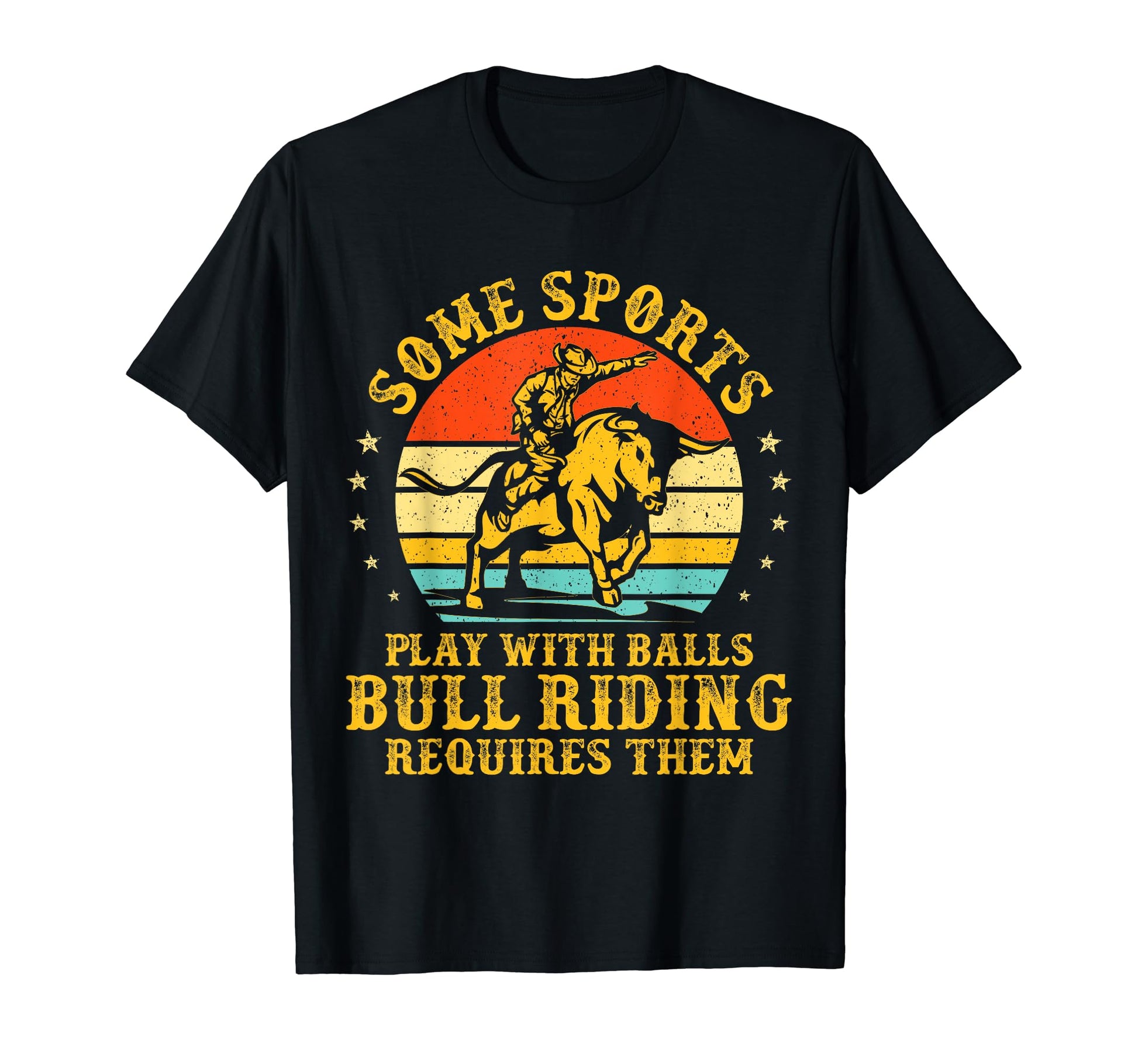 Bull Riding Rodeo Cowboy Western T-Shirt - Aesthetic Graphic for Adults - T-Shirt, Sweatshirt, Hoodie