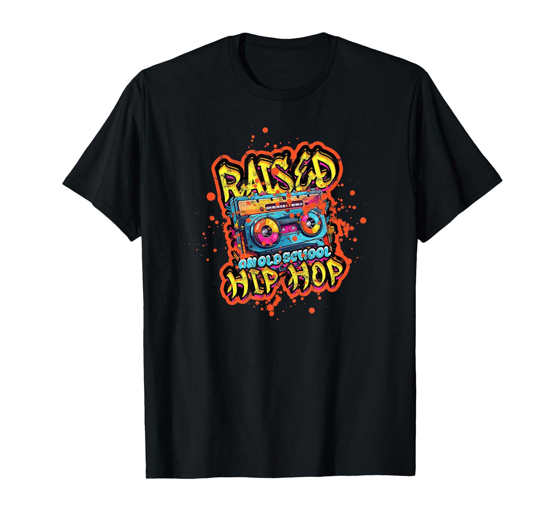 Raised Old School Hip Hop Music T-Shirt - Trendy Graphic Men Women - T-Shirt, Sweatshirt, Hoodie