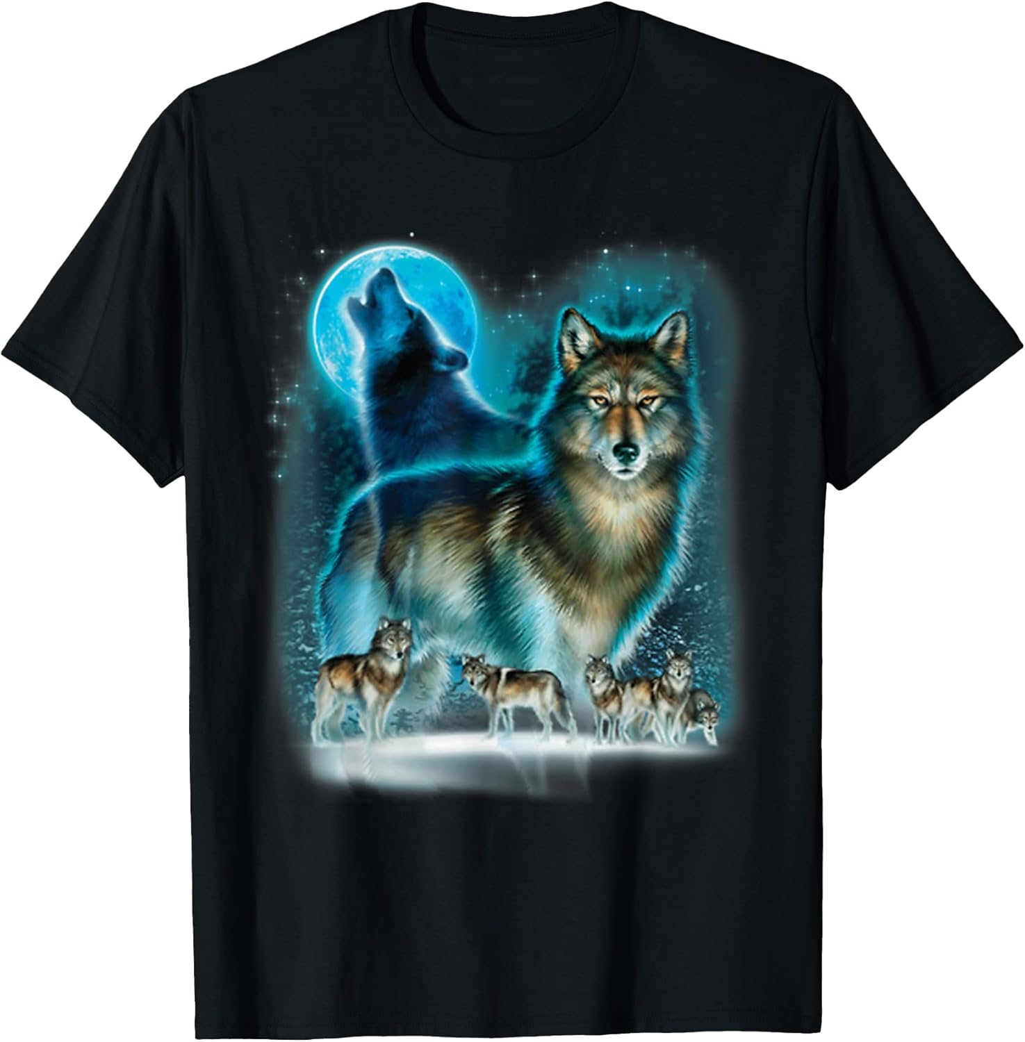 Hunter's Wolf Owl House - Adult & Kids T-Shirts, Sweatshirts & Hoodies apparel design preview 1