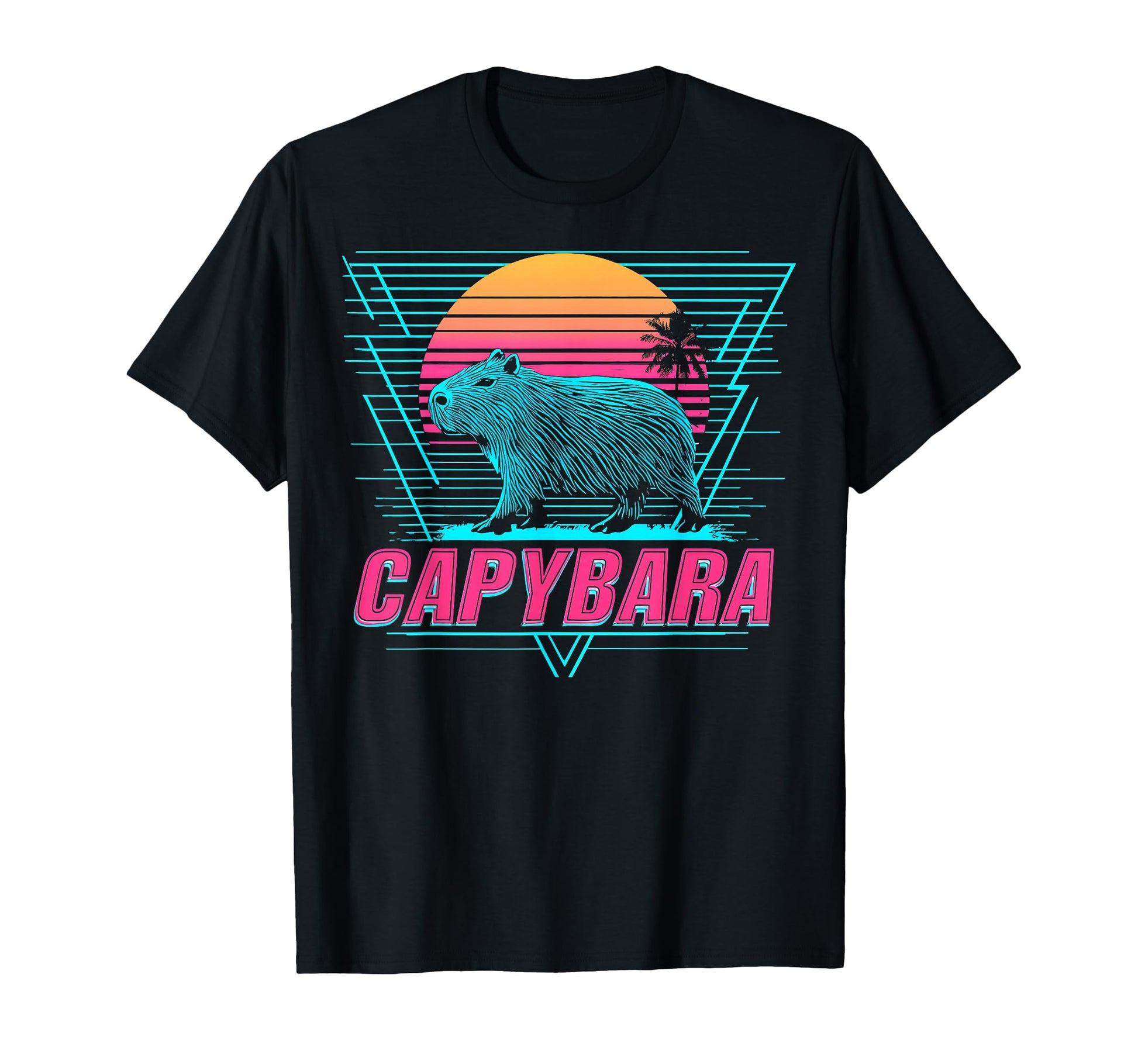 Capybara Capibara Vaporwave Aesthetic T-Shirt - Fun Novelty Design Unisex - T-Shirt, Sweatshirt, Hoodie