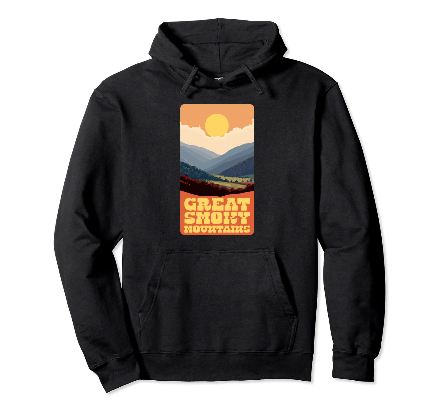 Great Smoky Mountains National Park Wpa Hoodie - Novelty Apparel for Adults - T-Shirt, Sweatshirt, Hoodie