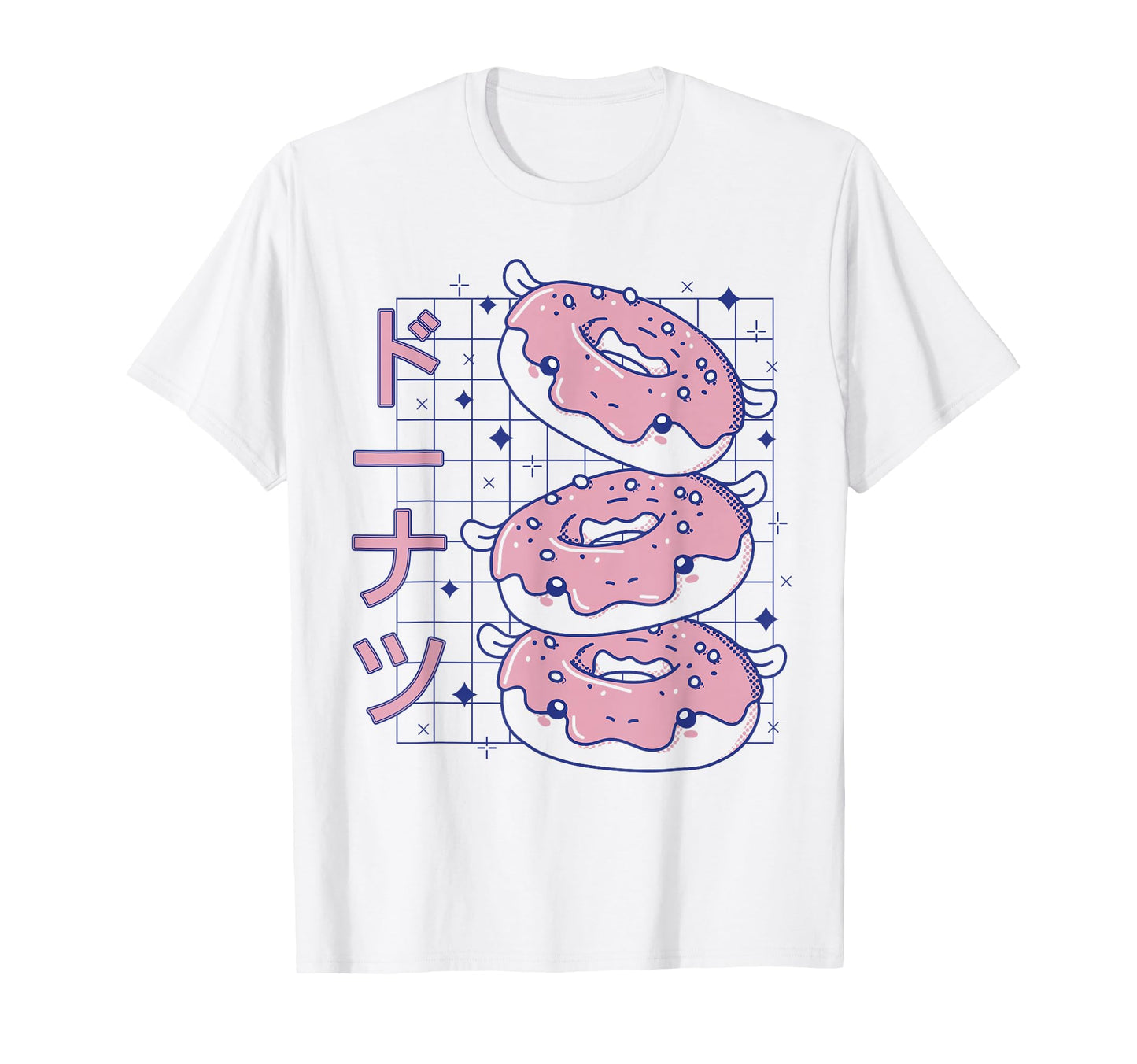 Kawaii Japanese Donut Pastel Vaporwave T-Shirt - Graphic Print for Adults - T-Shirt, Sweatshirt, Hoodie