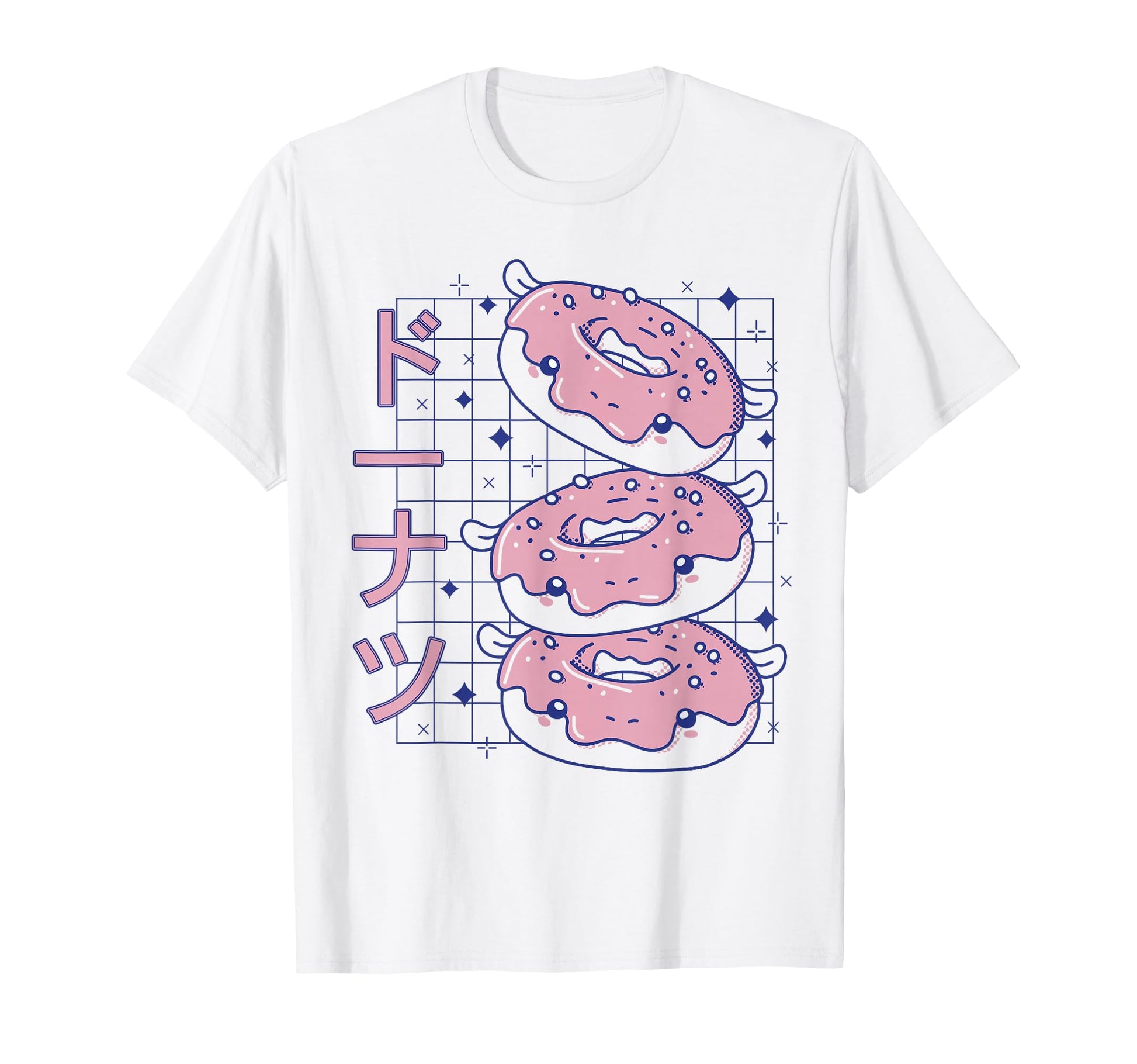 Kawaii Japanese Donut Pastel Vaporwave T-Shirt - Graphic Print for Adults - T-Shirt, Sweatshirt, Hoodie