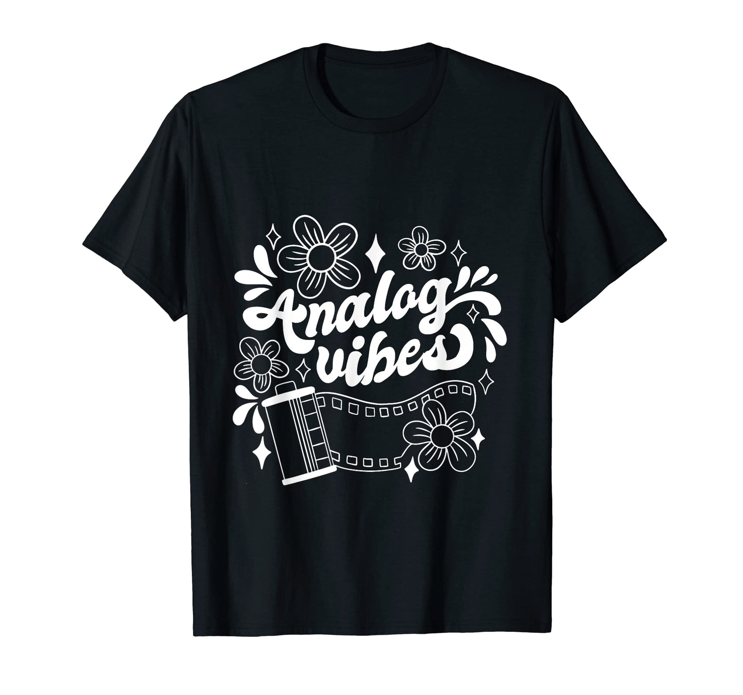 Analogue Vibes Camera Photography T-Shirt - Novelty Apparel for Adults - T-Shirt, Sweatshirt, Hoodie
