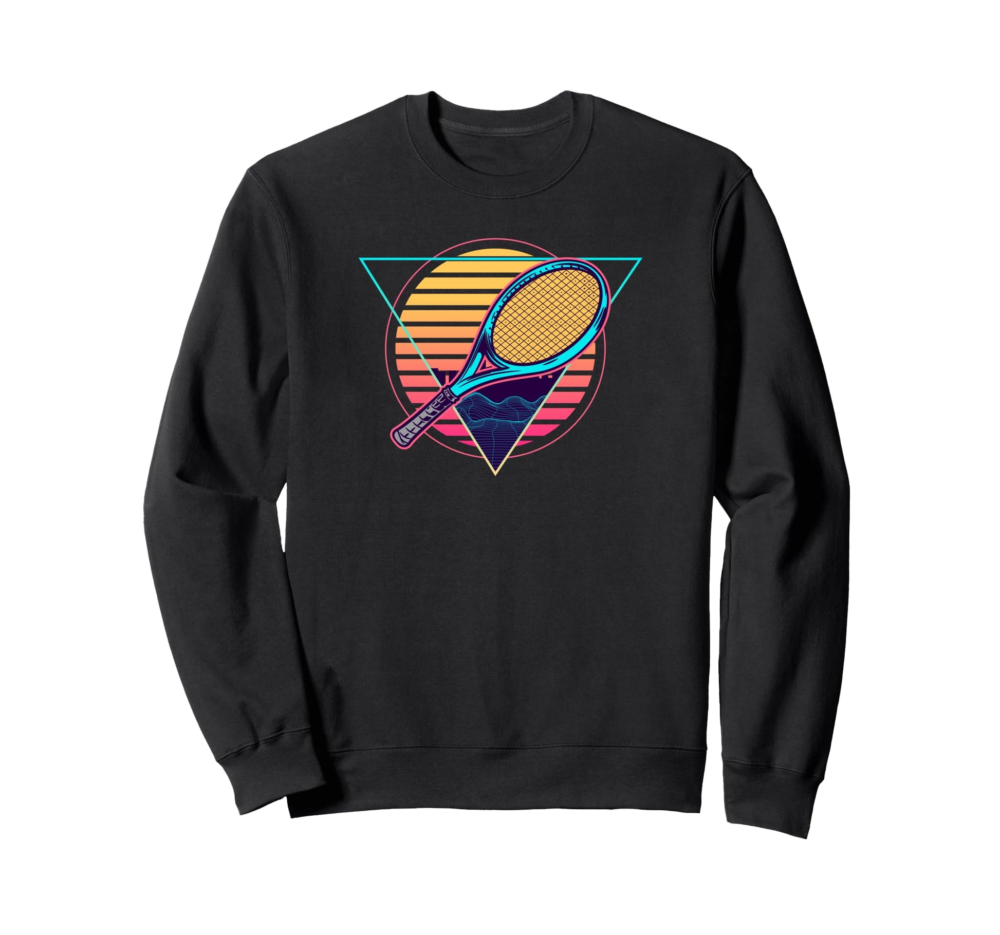Futuristic Tennis Synthwave Sweatshirt - Fun Novelty Design Unisex - T-Shirt, Sweatshirt, Hoodie