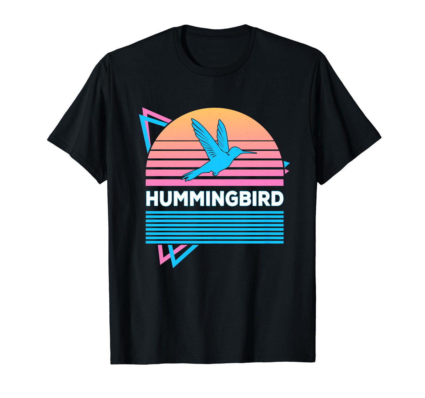 Hummingbird Vaporwave Aesthetic T-Shirt - Fun Novelty Design Men Women - T-Shirt, Sweatshirt, Hoodie