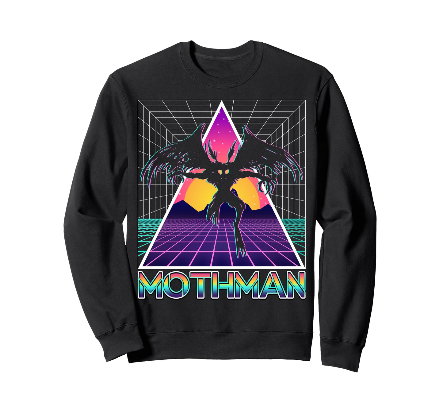 Vaporwave Aesthetic Mothman Sweatshirt - Trendy Graphic Unisex - T-Shirt, Sweatshirt, Hoodie