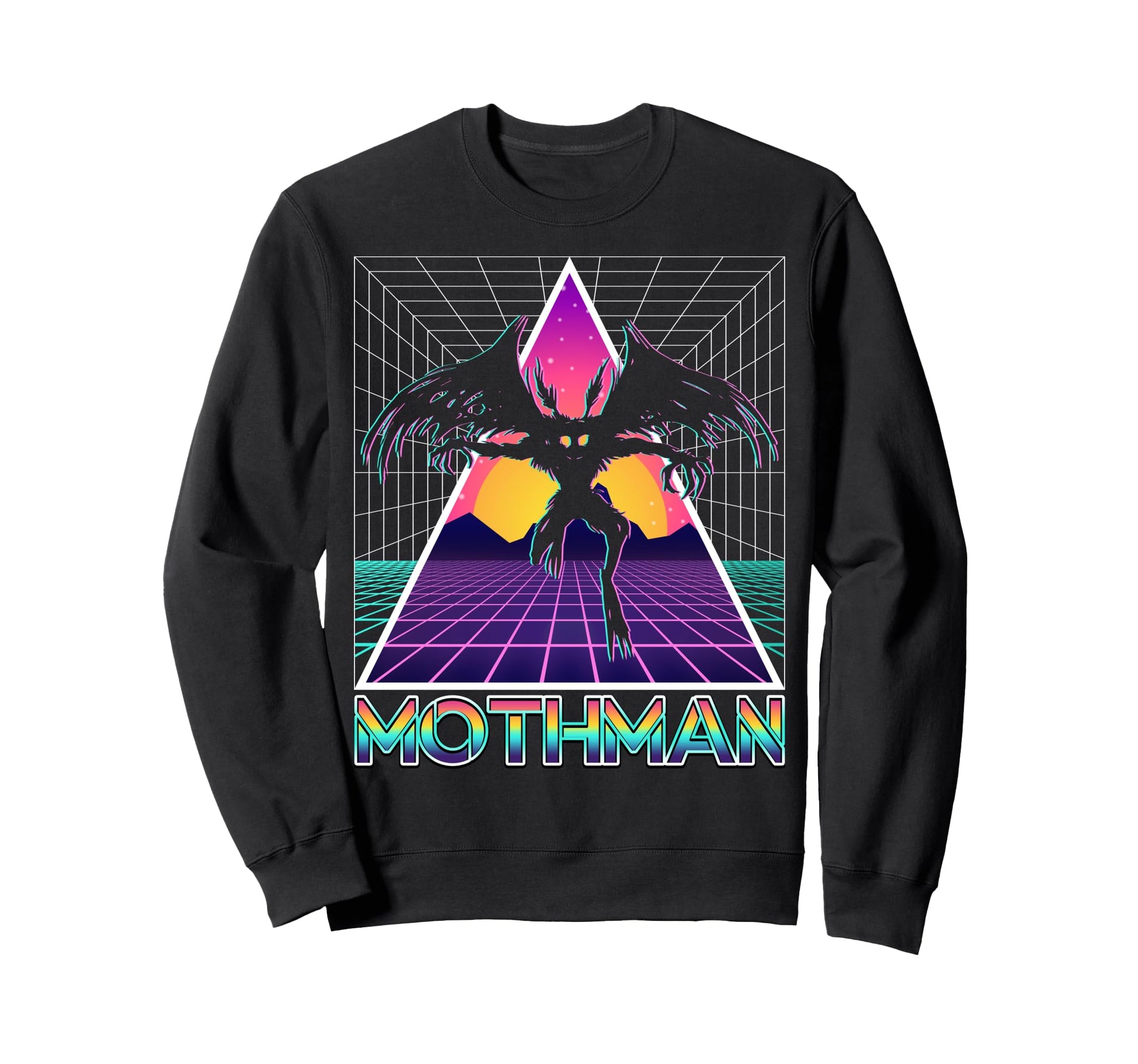 Vaporwave Aesthetic Mothman Sweatshirt - Trendy Graphic Unisex - T-Shirt, Sweatshirt, Hoodie