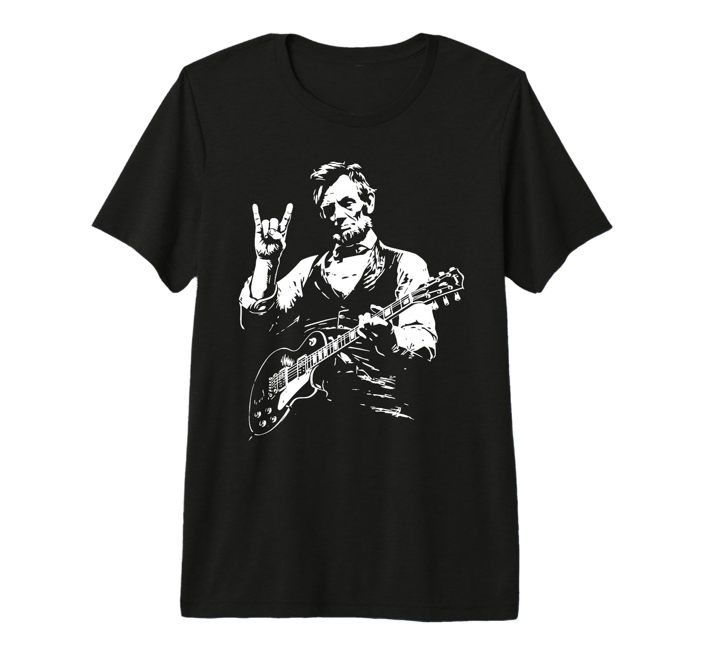Us President Abraham Lincoln Playing T-Shirt - Custom Art Print Unisex - T-Shirt, Sweatshirt, Hoodie