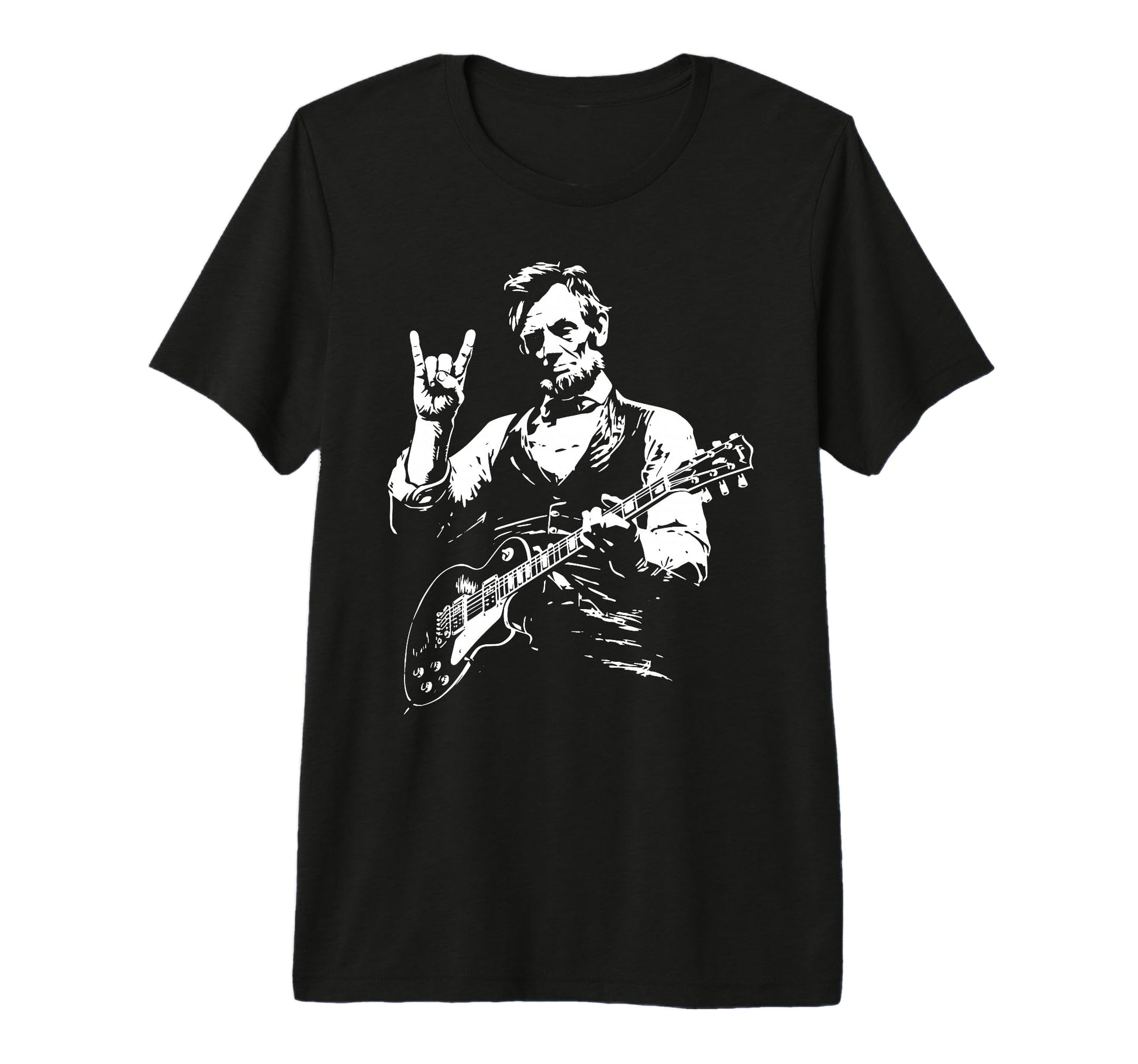 Us President Abraham Lincoln Playing T-Shirt - Custom Art Print Unisex - T-Shirt, Sweatshirt, Hoodie