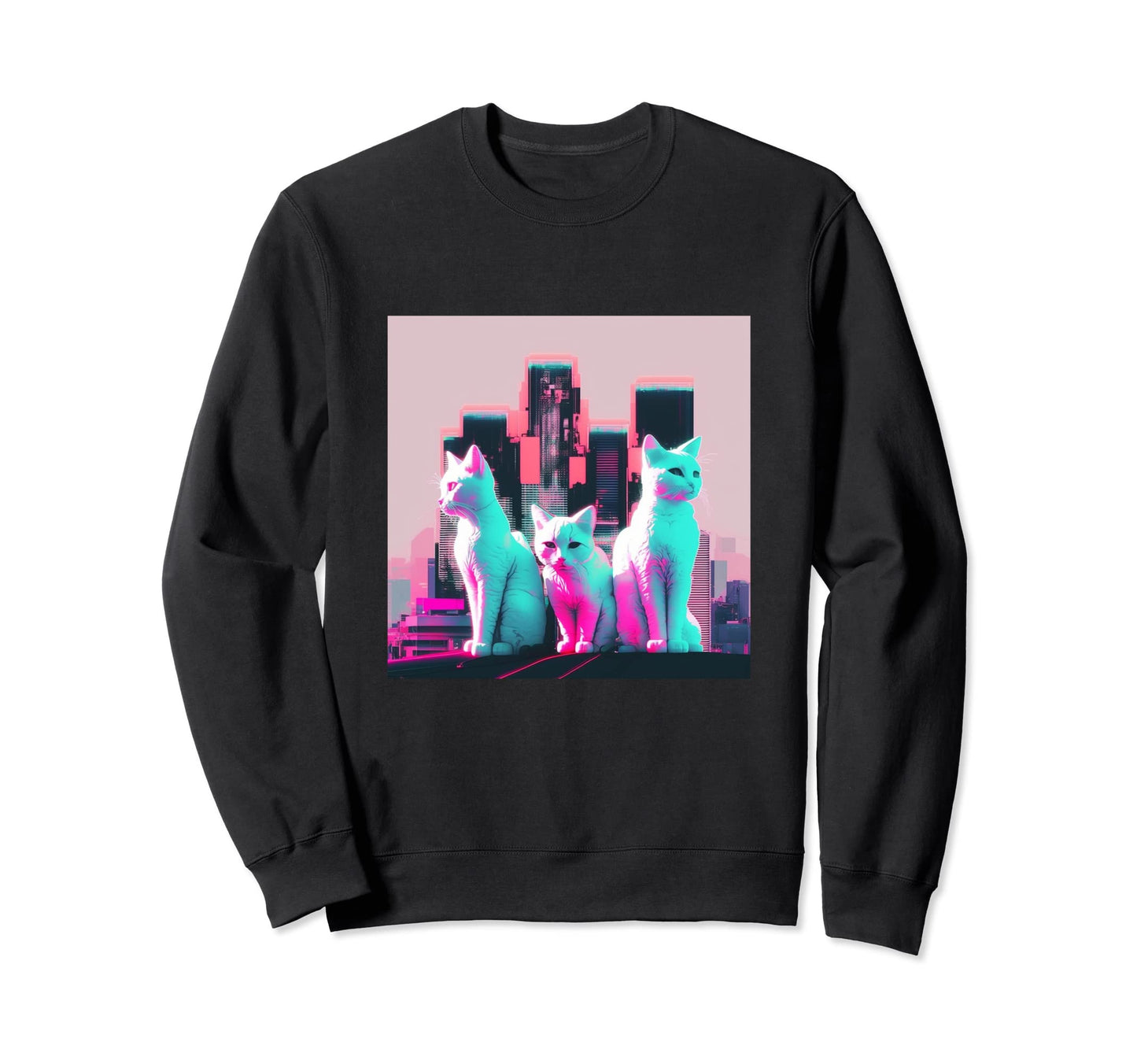 Vaperwave Aesthetic Glitch Retrowave Sweatshirt - Graphic Print Unisex - T-Shirt, Sweatshirt, Hoodie
