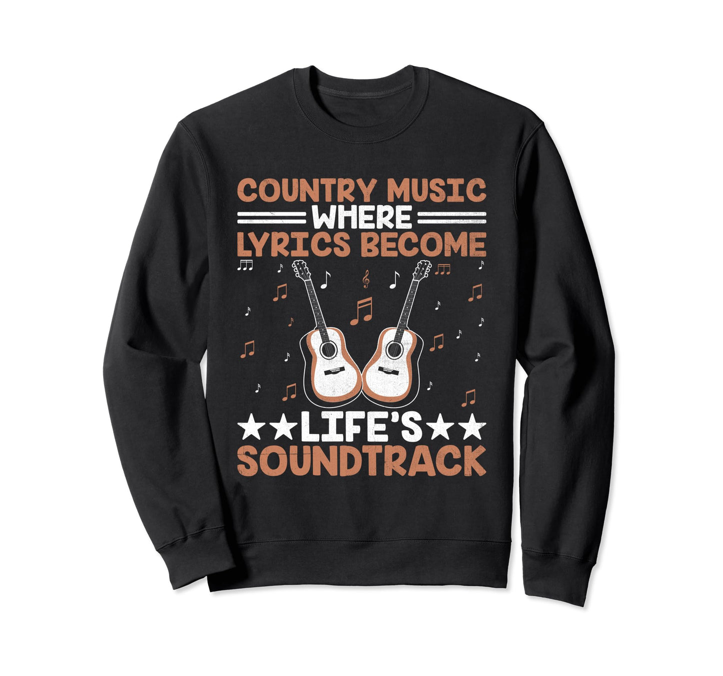 County Music Music Lover Western Sweatshirt - Graphic Print for Adults - T-Shirt, Sweatshirt, Hoodie