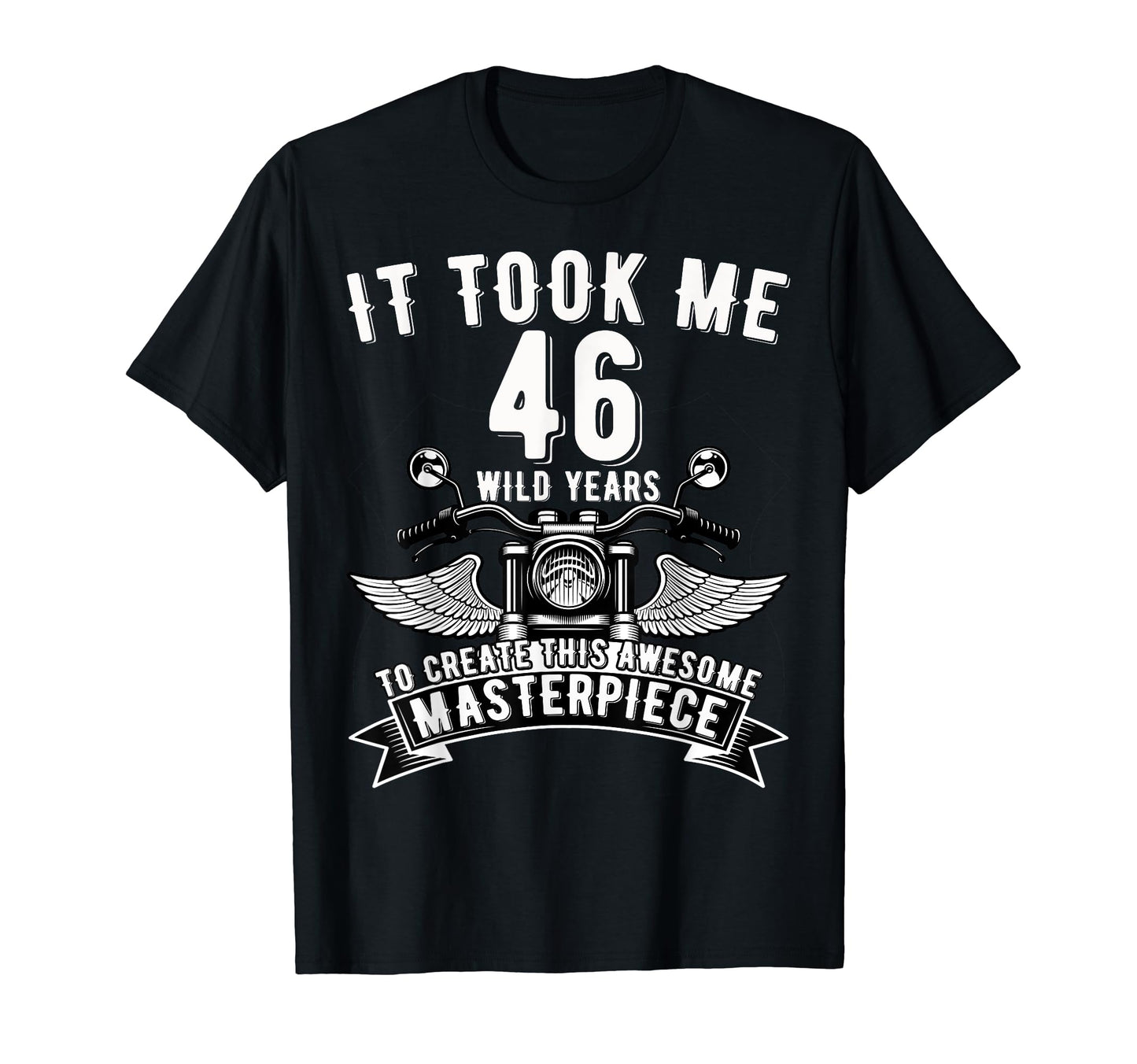 46 Year Old Rock Motorcycle 46Th Birthday T-Shirt - Streetwear Style Unisex - T-Shirt, Sweatshirt, Hoodie