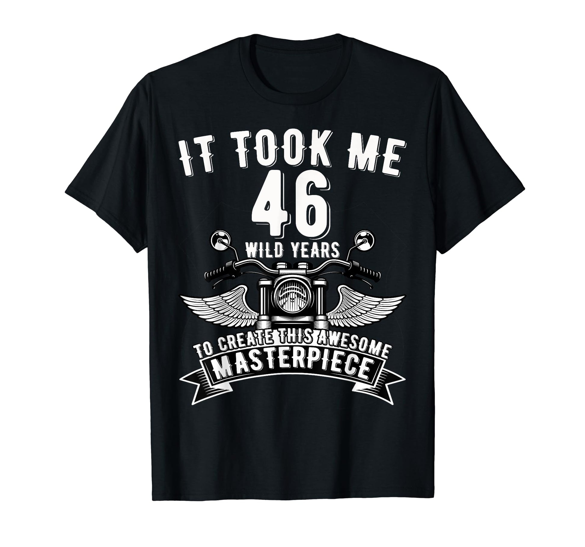 46 Year Old Rock Motorcycle 46Th Birthday T-Shirt - Streetwear Style Unisex - T-Shirt, Sweatshirt, Hoodie