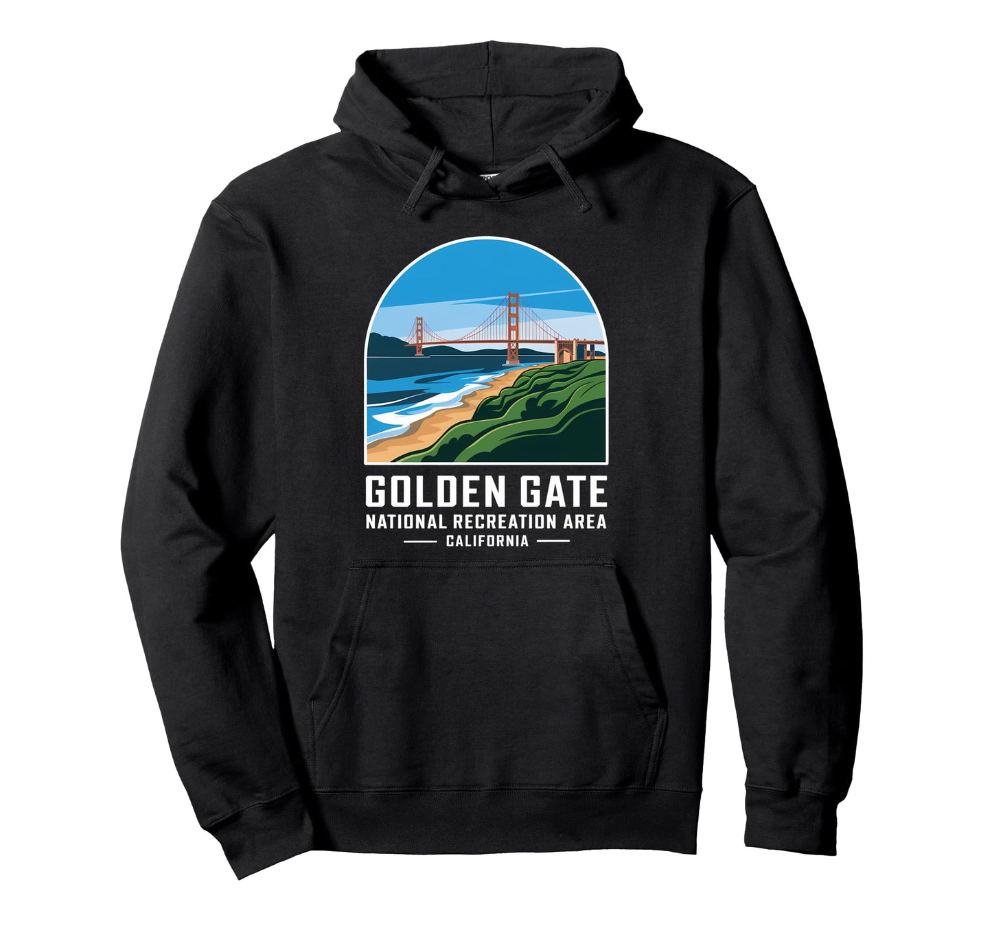 Golden Gate National Recreation Area Hoodie - Custom Art Print for Adults - T-Shirt, Sweatshirt, Hoodie