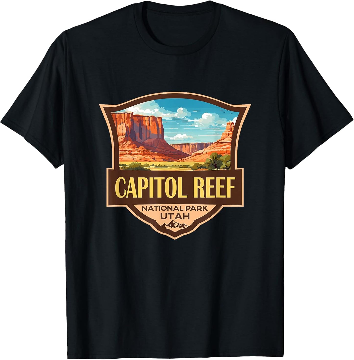 Capitol Reef National Park USA Outdoor Merch - Adult & Kids T-Shirts, Sweatshirts & Hoodies apparel design preview 1