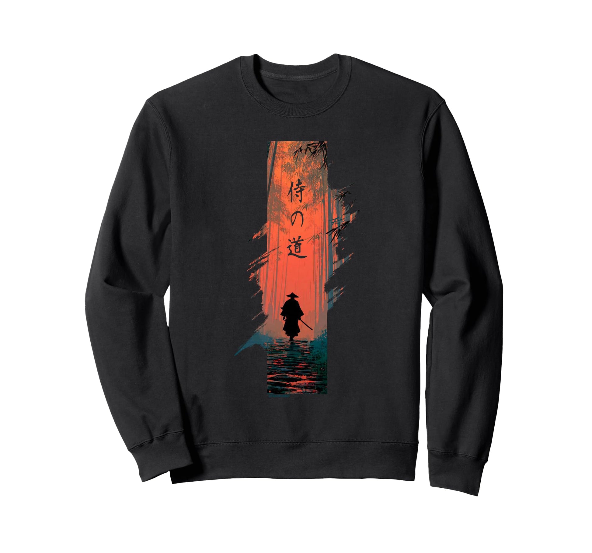Samurai Way Japanese Vaporwave Sweatshirt - Unique Graphic Men Women - T-Shirt, Sweatshirt, Hoodie