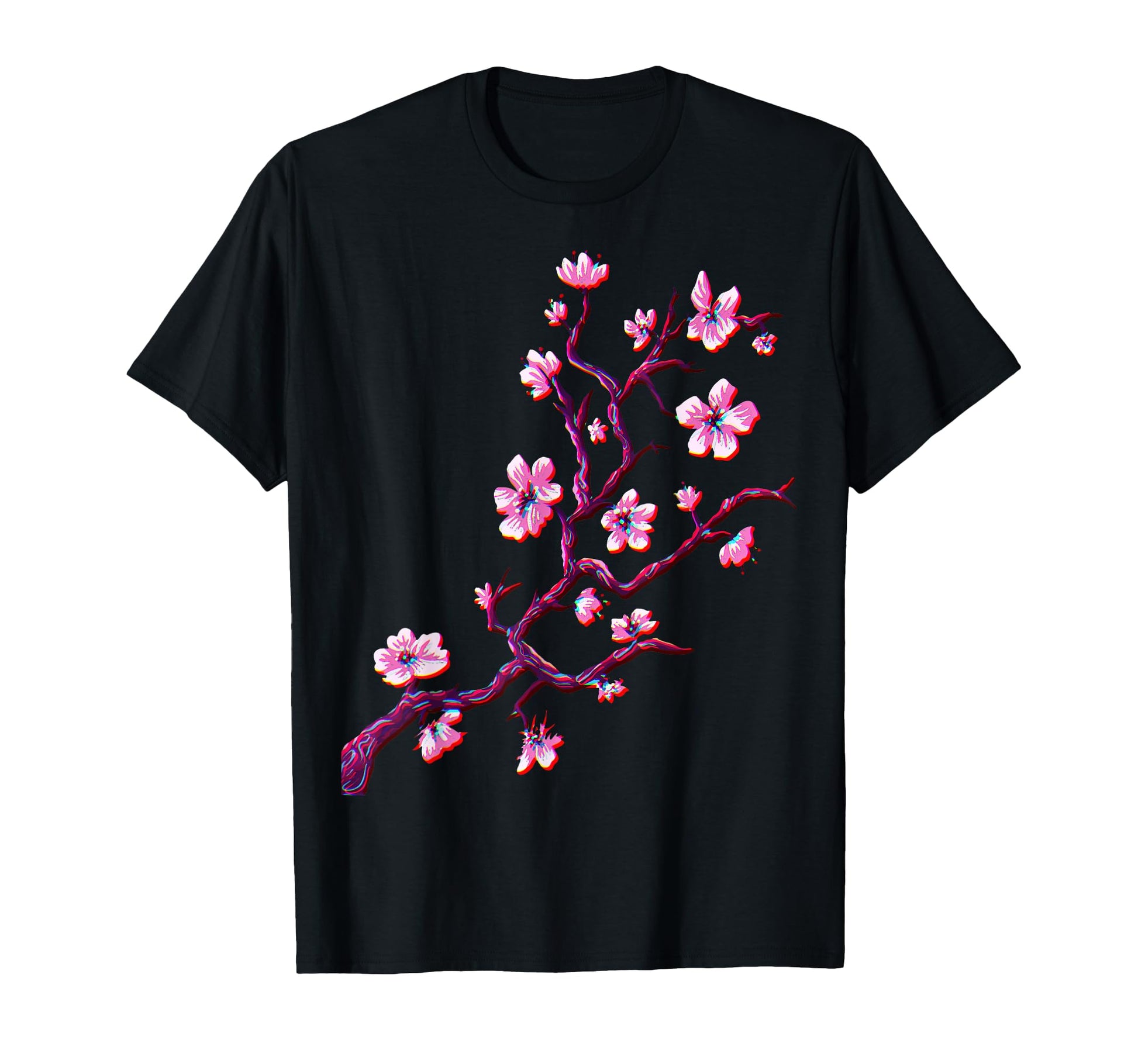 Vaporwave Japan Japanese Cherry Blossom T-Shirt - Unique Graphic Men Women - T-Shirt, Sweatshirt, Hoodie