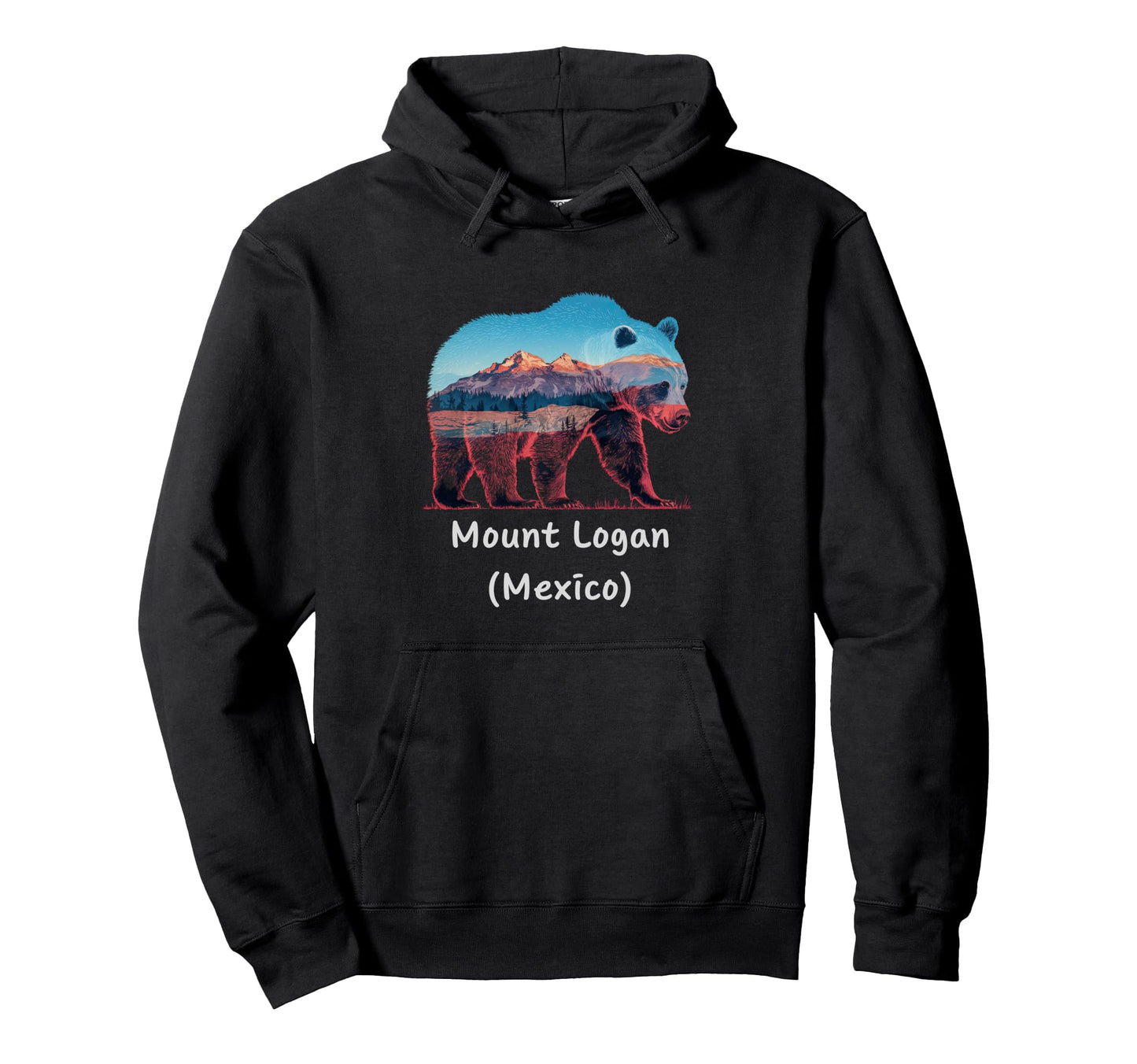 Hiking Camping Mount Logan Mexico Hoodie - Trendy Graphic for Adults - T-Shirt, Sweatshirt, Hoodie
