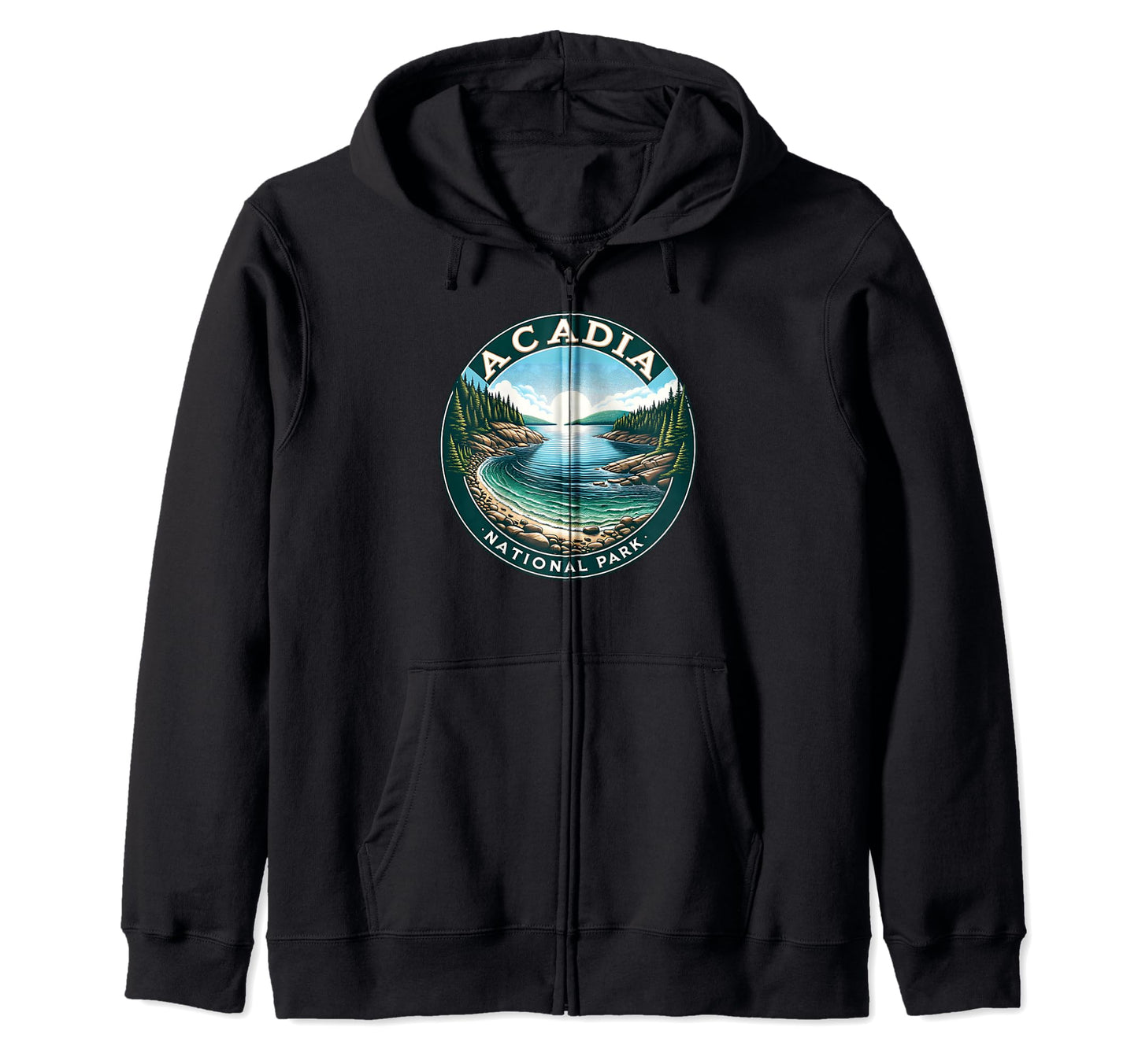 Acadia National Park Maine Usa Sweatshirt - Minimalist Print for Adults - T-Shirt, Sweatshirt, Hoodie