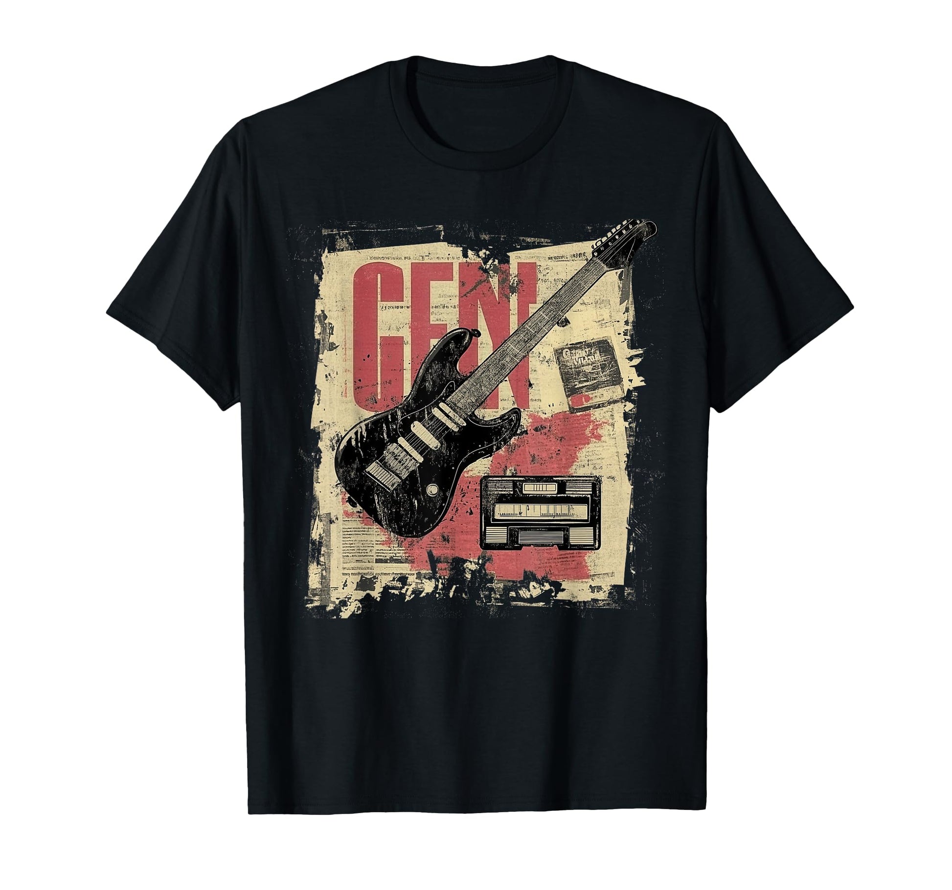 80S 90S Punk Grunge Music Gen X Rocker T-Shirt - Graphic Print for Adults - T-Shirt, Sweatshirt, Hoodie