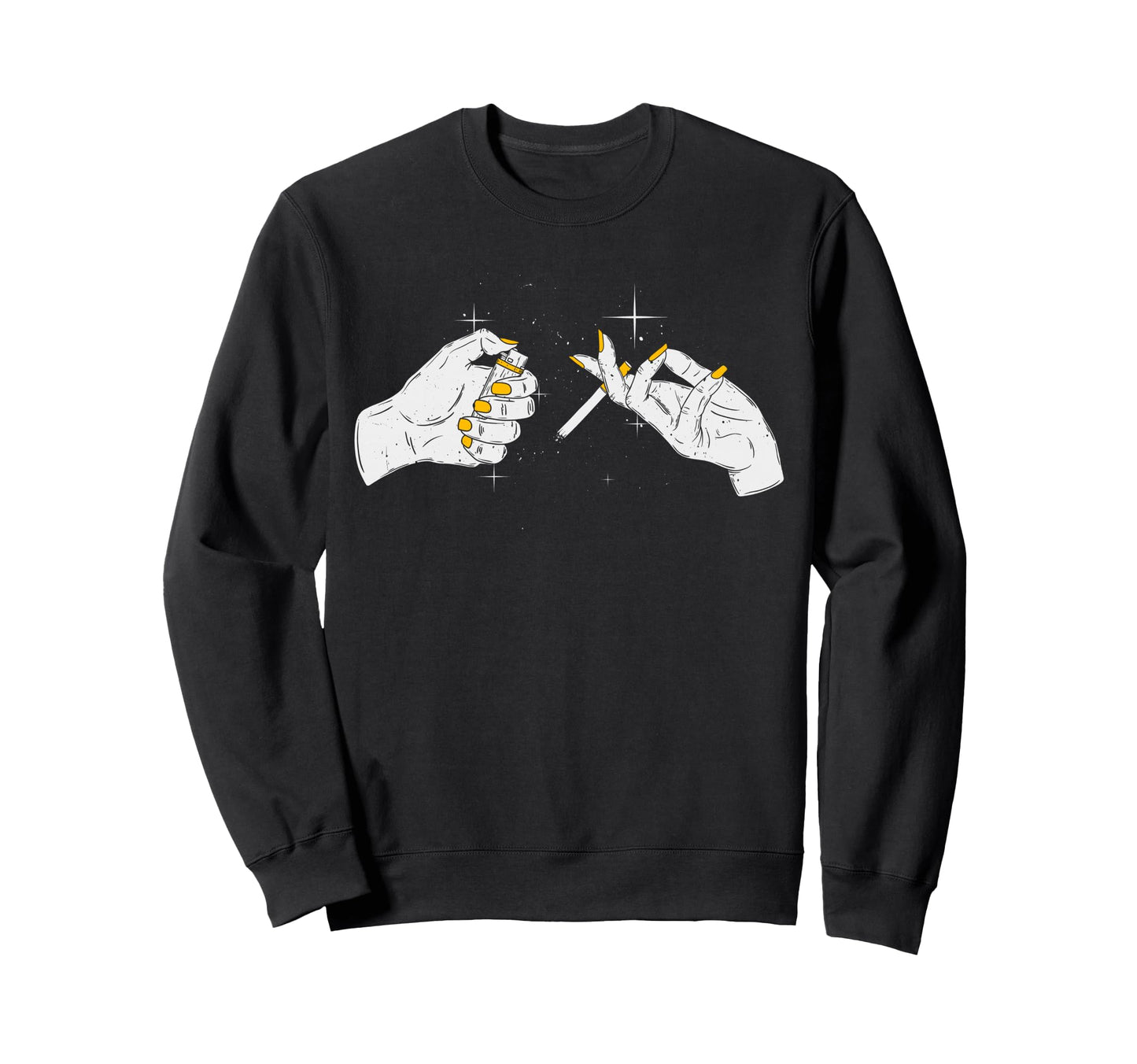 Creation Adam Smoking Aesthetic Sweatshirt - Streetwear Style Men Women - T-Shirt, Sweatshirt, Hoodie