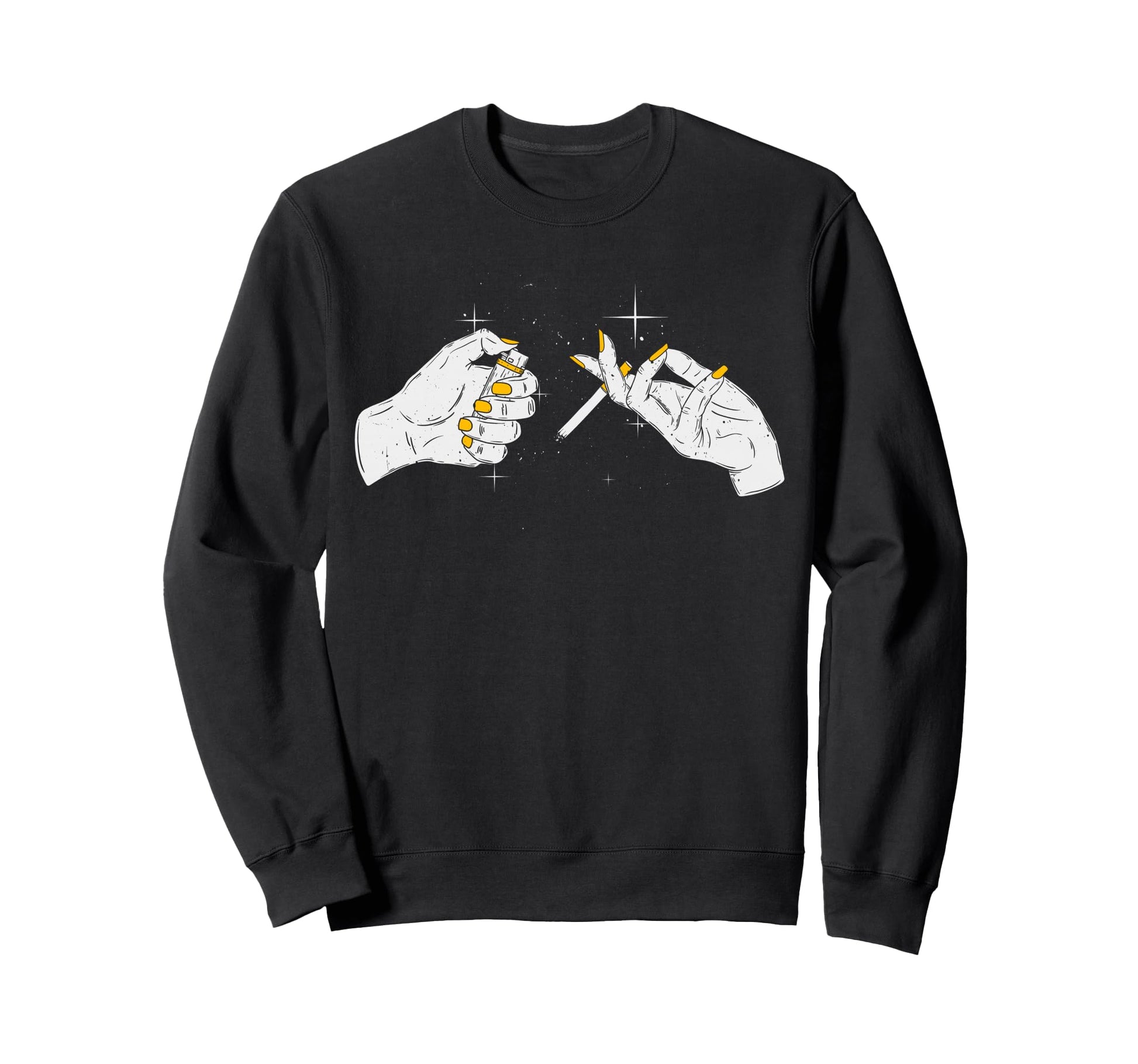 Creation Adam Smoking Aesthetic Sweatshirt - Streetwear Style Men Women - T-Shirt, Sweatshirt, Hoodie