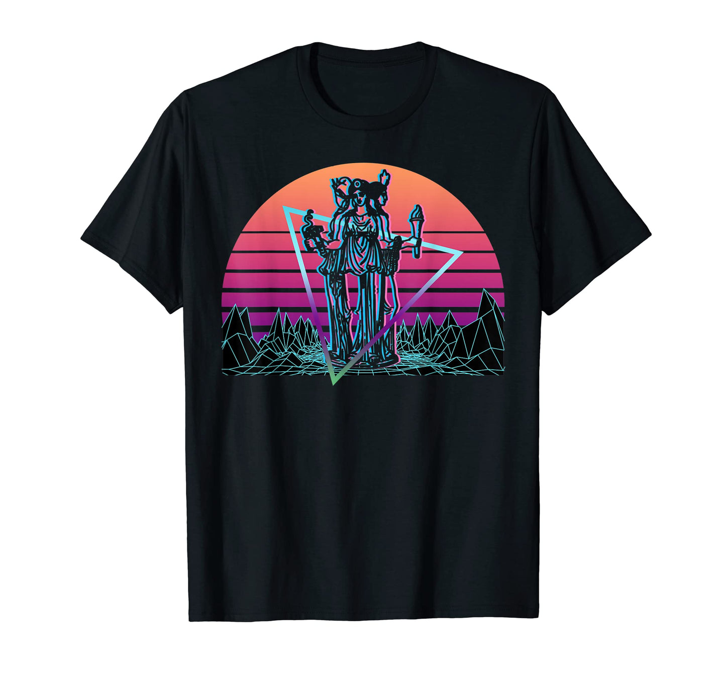 Hecate Greek Goddess Witchcraft Vaporwave T-Shirt - Unique Graphic Unisex - T-Shirt, Sweatshirt, Hoodie