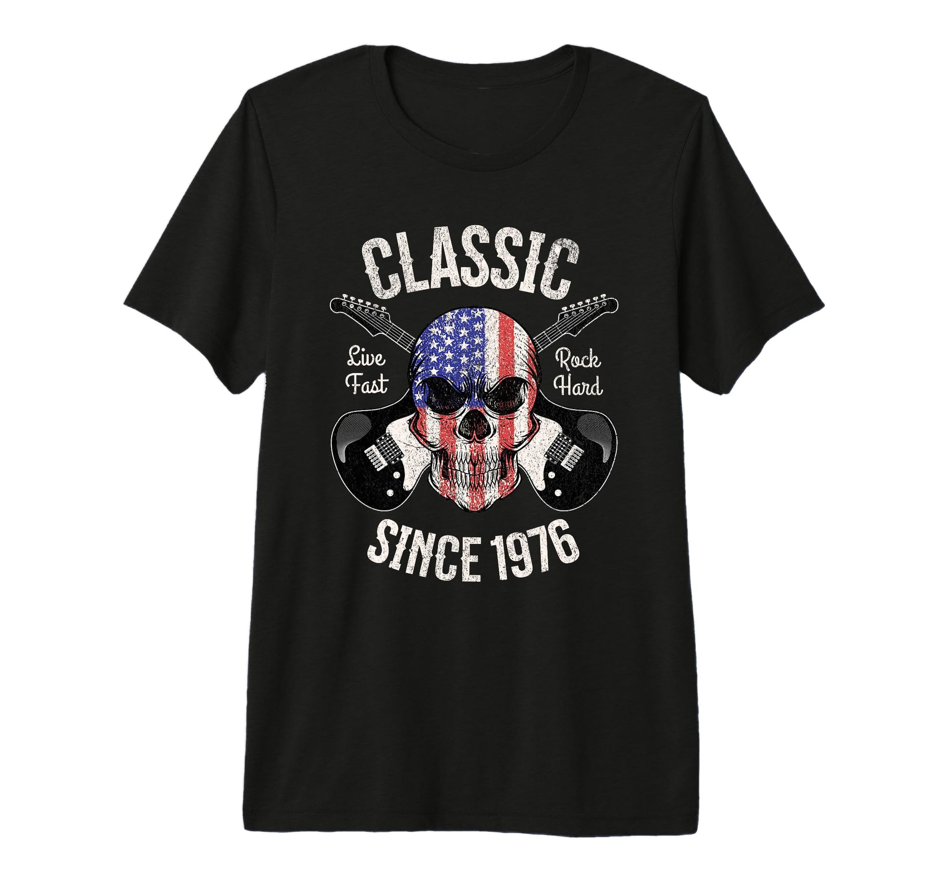 50Th Birthday Guitar Rock And Roll T-Shirt - Novelty Apparel for Adults - T-Shirt, Sweatshirt, Hoodie