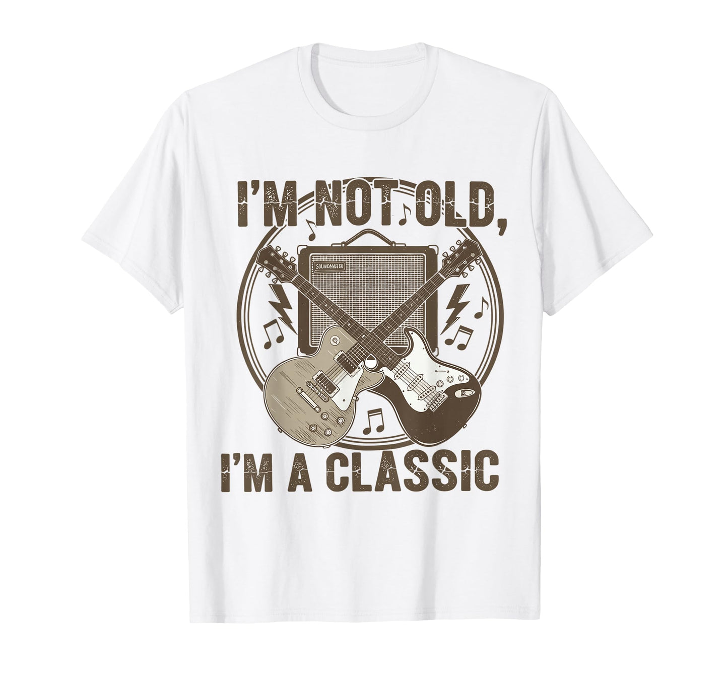 Im Not Old Im Funny Guitar Music T-Shirt - Fun Novelty Design for Adults - T-Shirt, Sweatshirt, Hoodie