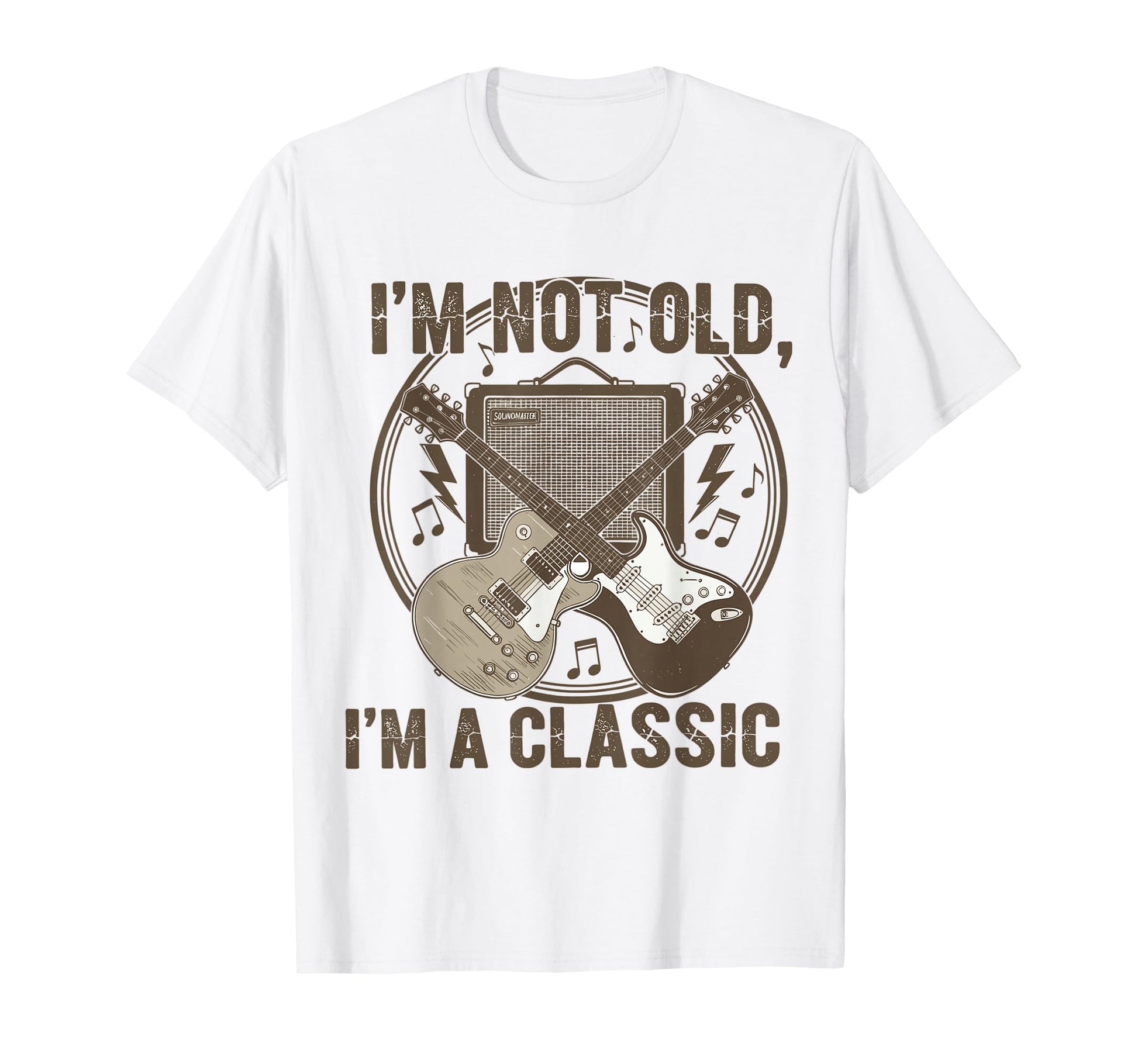 Im Not Old Im Funny Guitar Music T-Shirt - Fun Novelty Design for Adults - T-Shirt, Sweatshirt, Hoodie