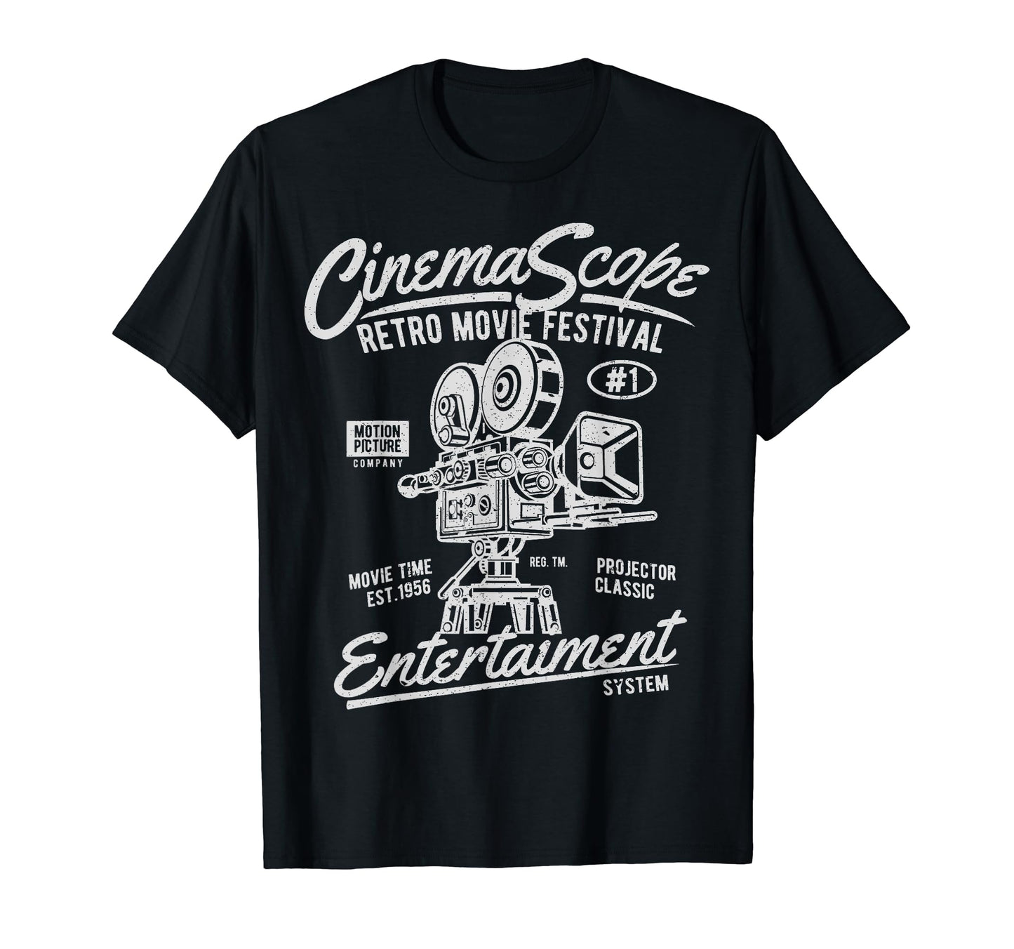 Cinema Scope Movie Camera T-Shirt - Streetwear Style for Adults - T-Shirt, Sweatshirt, Hoodie