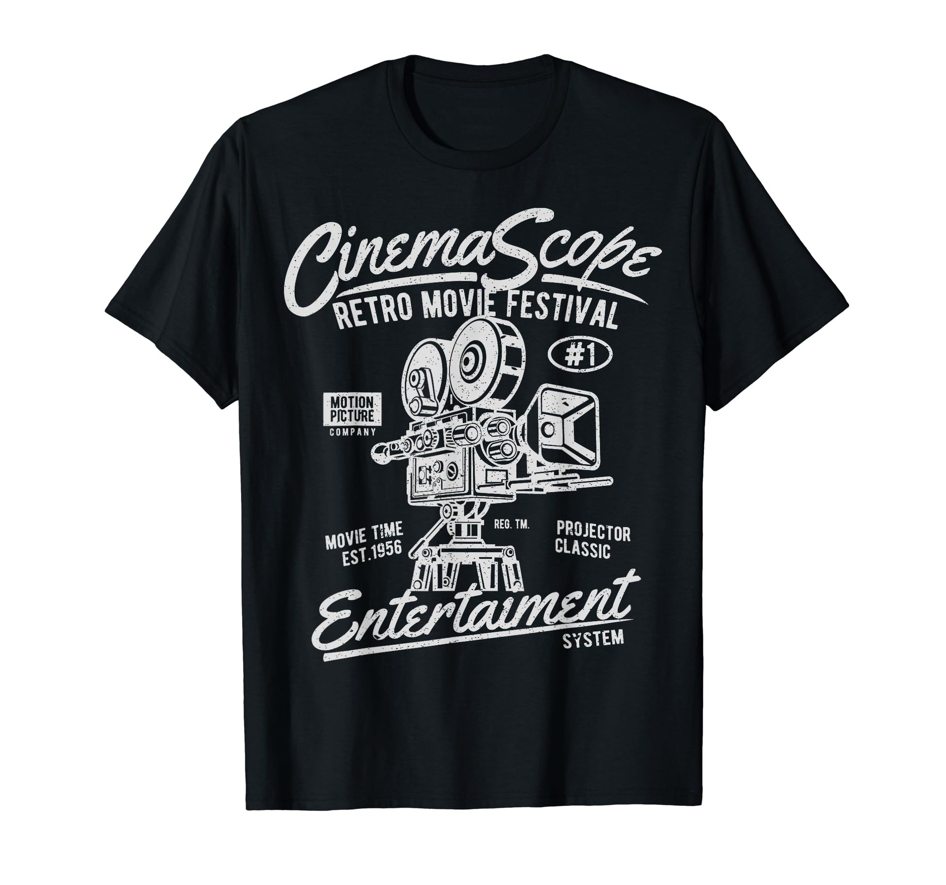 Cinema Scope Movie Camera T-Shirt - Streetwear Style for Adults - T-Shirt, Sweatshirt, Hoodie