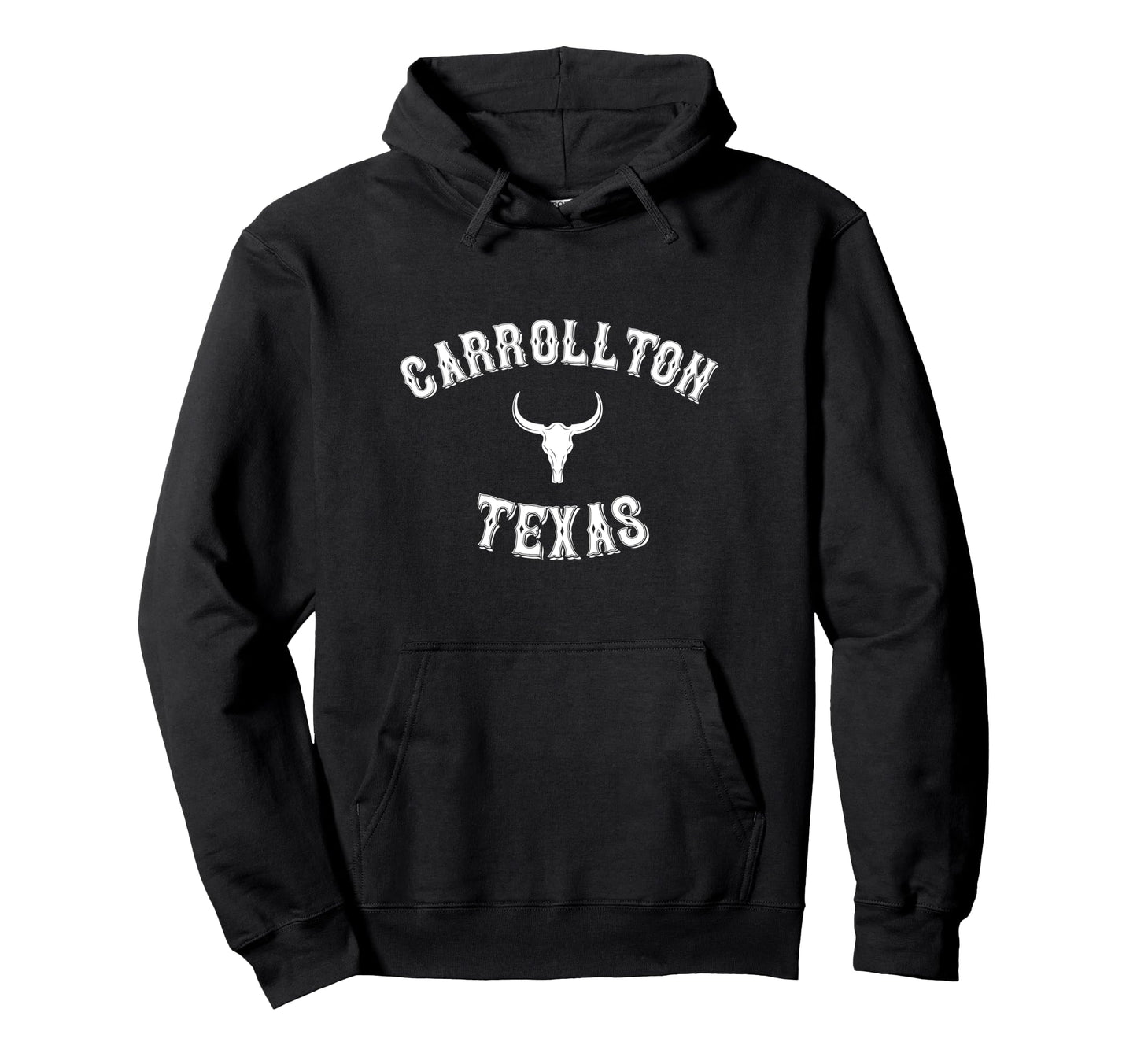 Carrollton Texas Western Cowboy Hoodie - Fun Novelty Design for Adults - T-Shirt, Sweatshirt, Hoodie