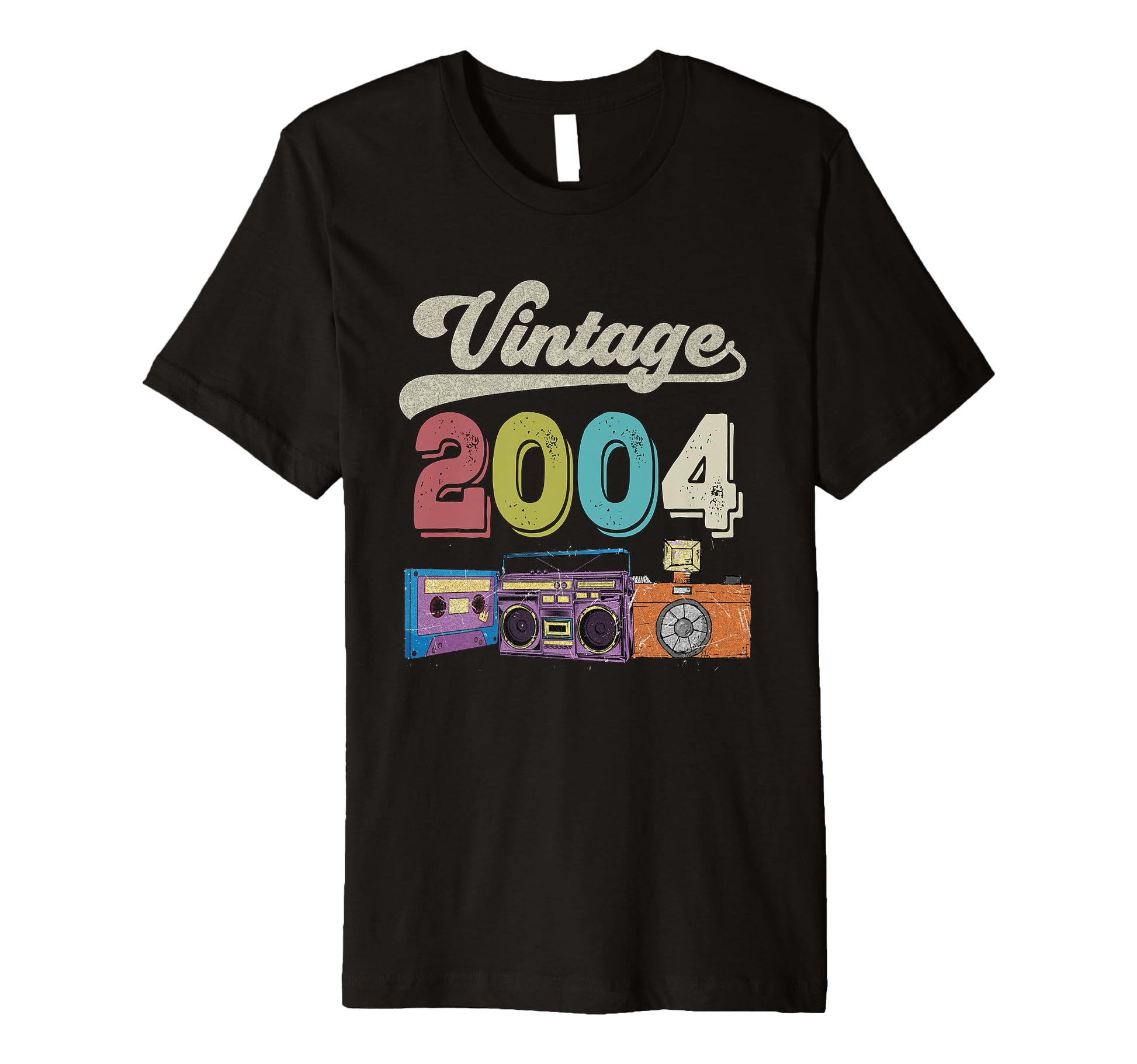 2004 Birthday Funny Old Cassette Tape T-Shirt - Novelty Apparel Unisex - T-Shirt, Sweatshirt, Hoodie