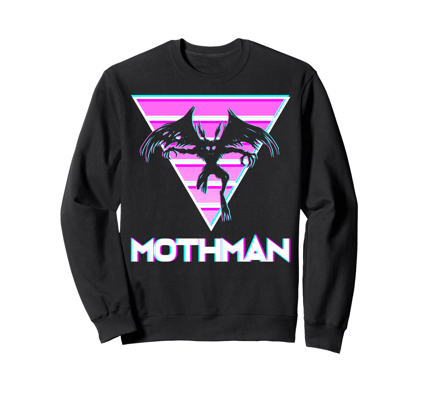 Vaporwave Aesthetic Mothman Sweatshirt - Aesthetic Graphic Unisex - T-Shirt, Sweatshirt, Hoodie