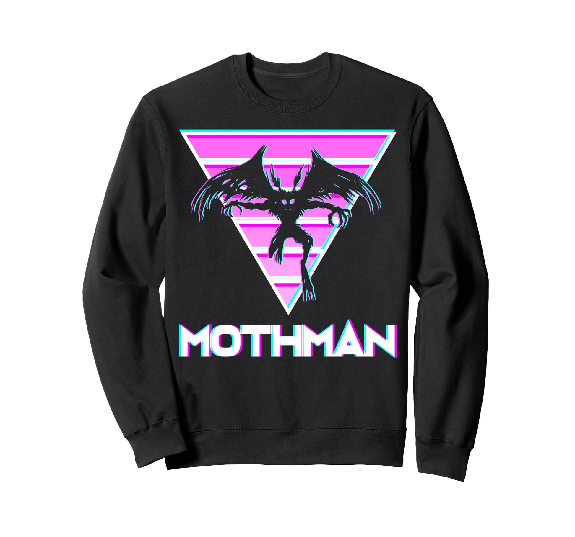 Vaporwave Aesthetic Mothman Sweatshirt - Aesthetic Graphic Unisex - T-Shirt, Sweatshirt, Hoodie