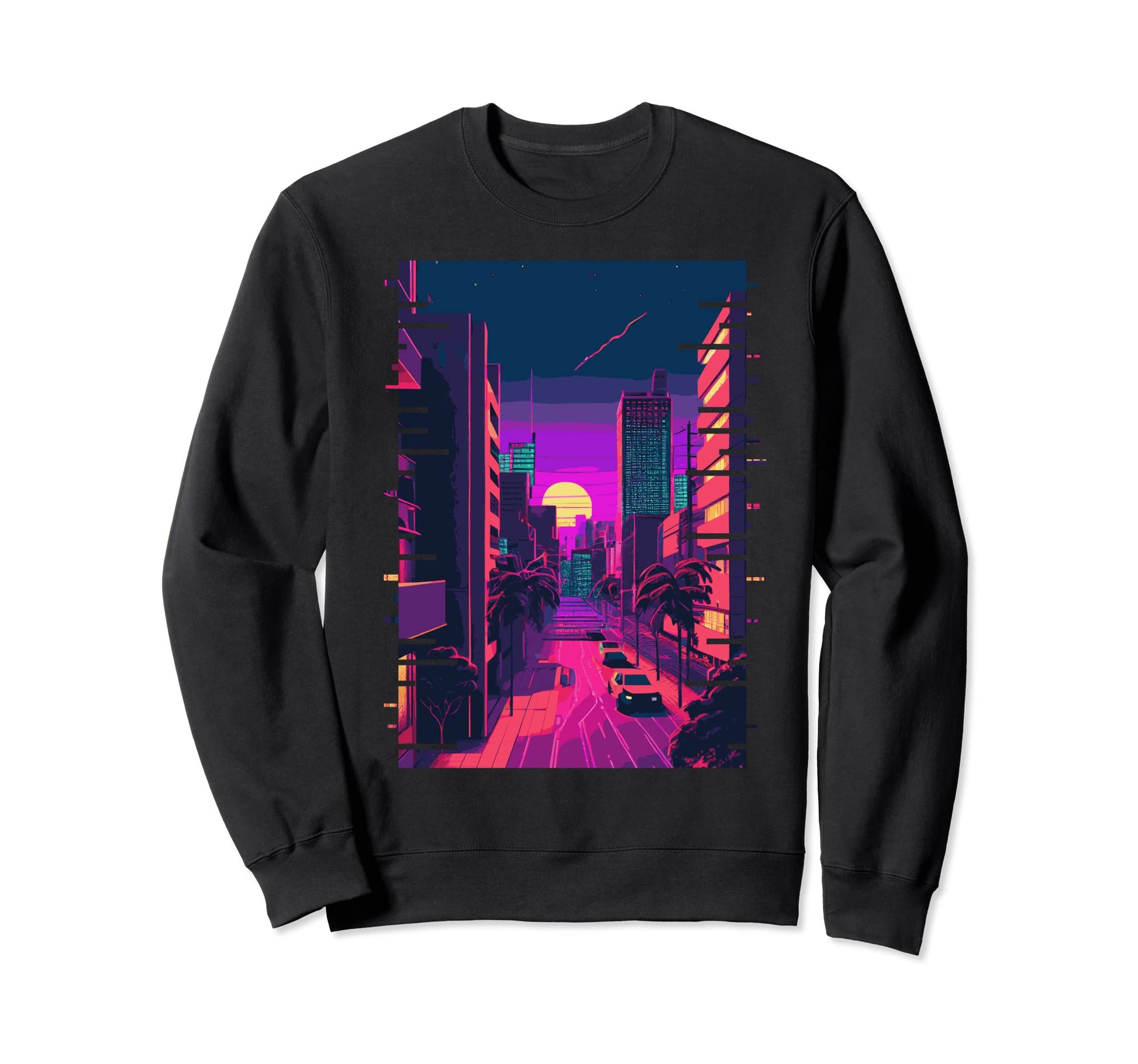 Japanese City Indie Aesthetic Sweatshirt - Fun Novelty Design Unisex - T-Shirt, Sweatshirt, Hoodie
